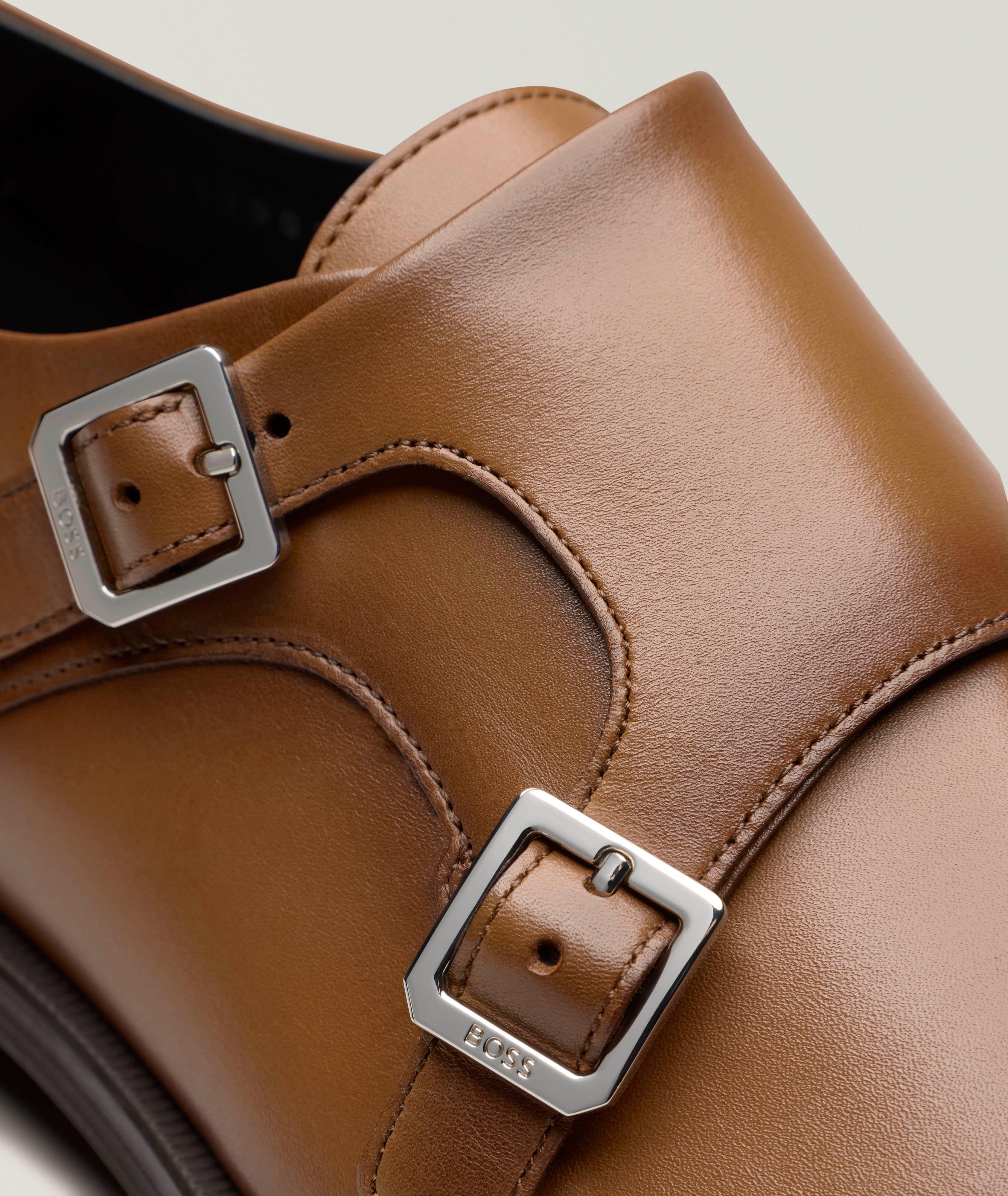 Derrek Leather Monk Strap Dress Shoes image 2