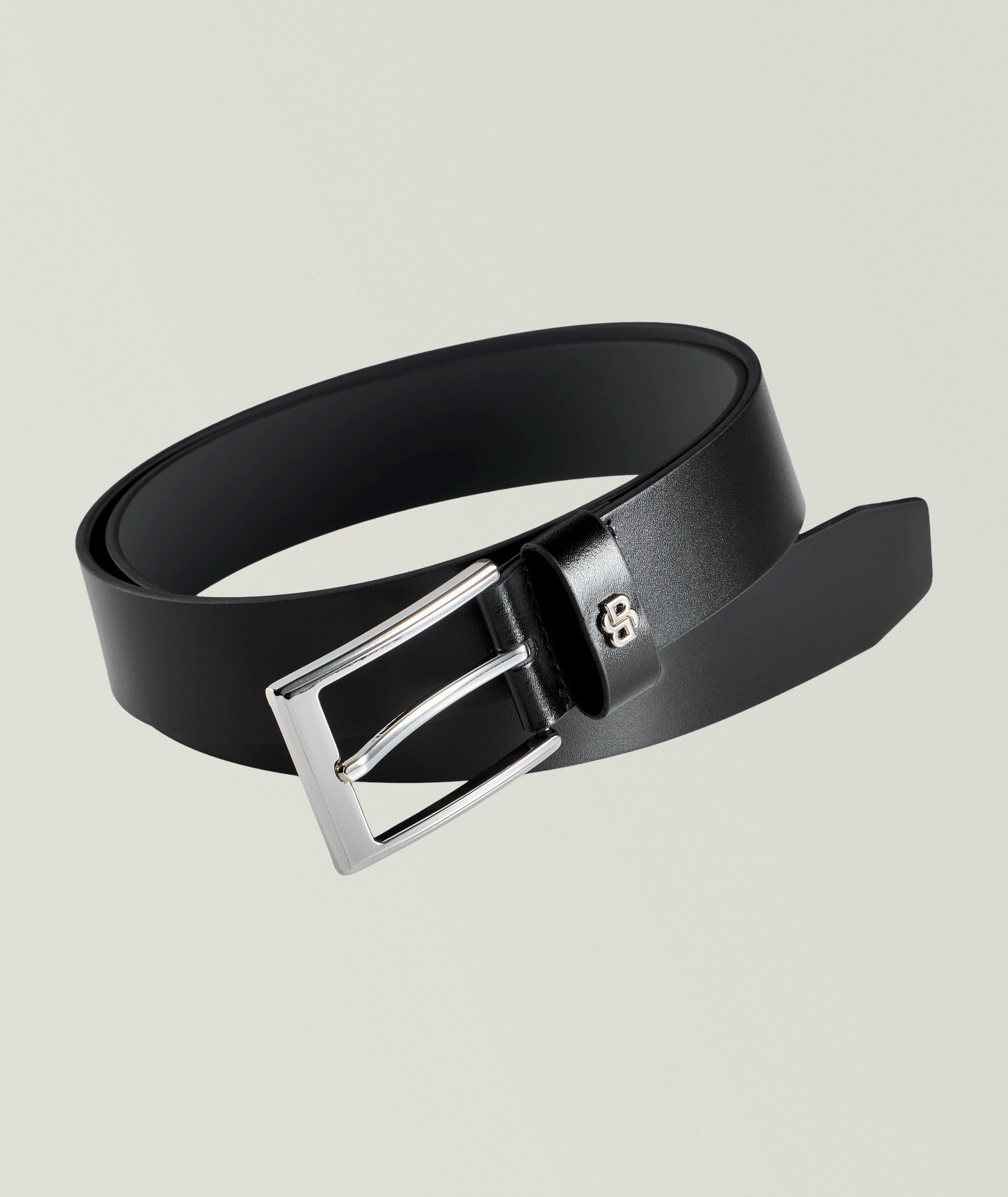 Emal Interlock Logo Leather Belt image 0