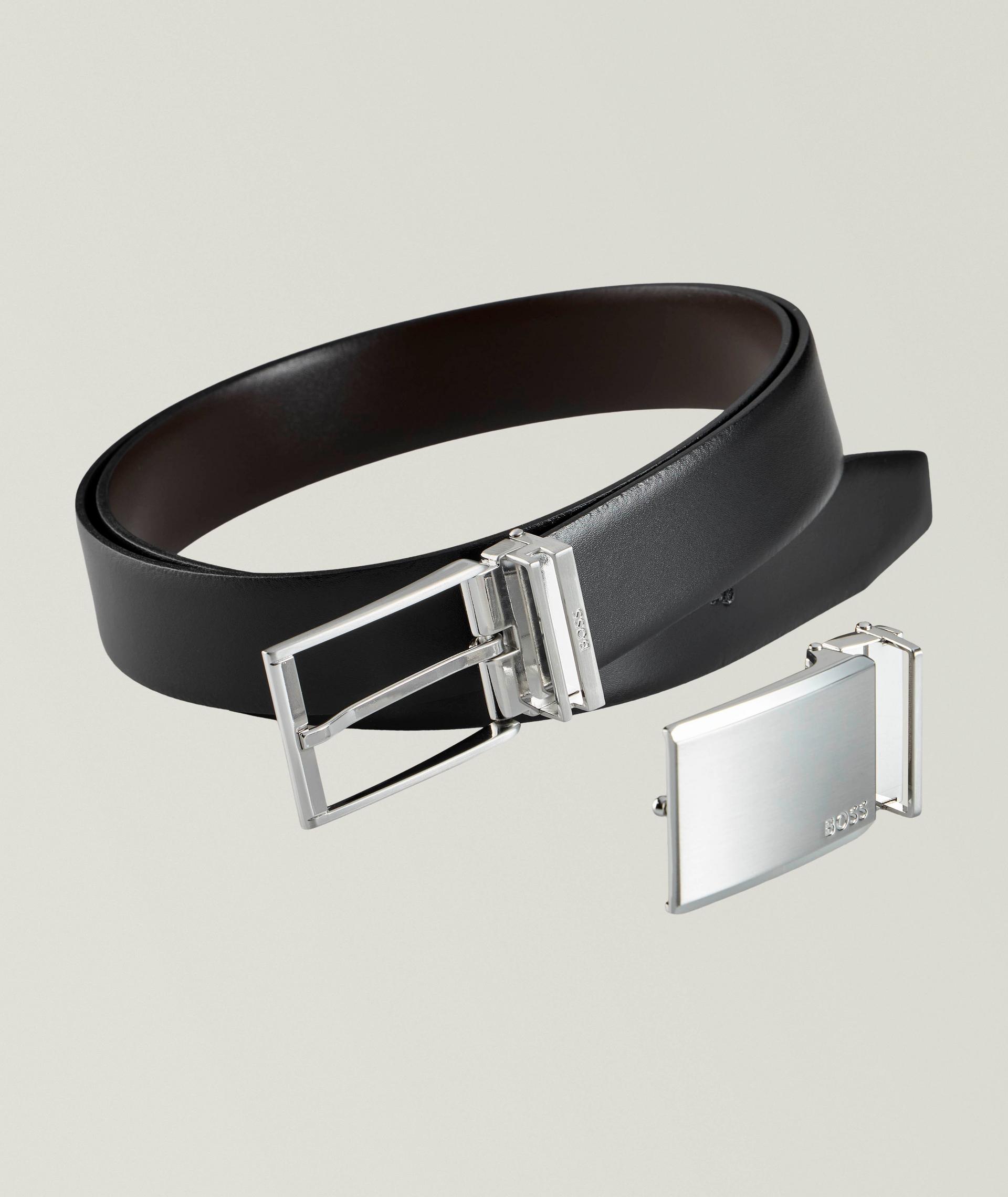 Three-Piece Gesi Leather Belt Gift Set image 0