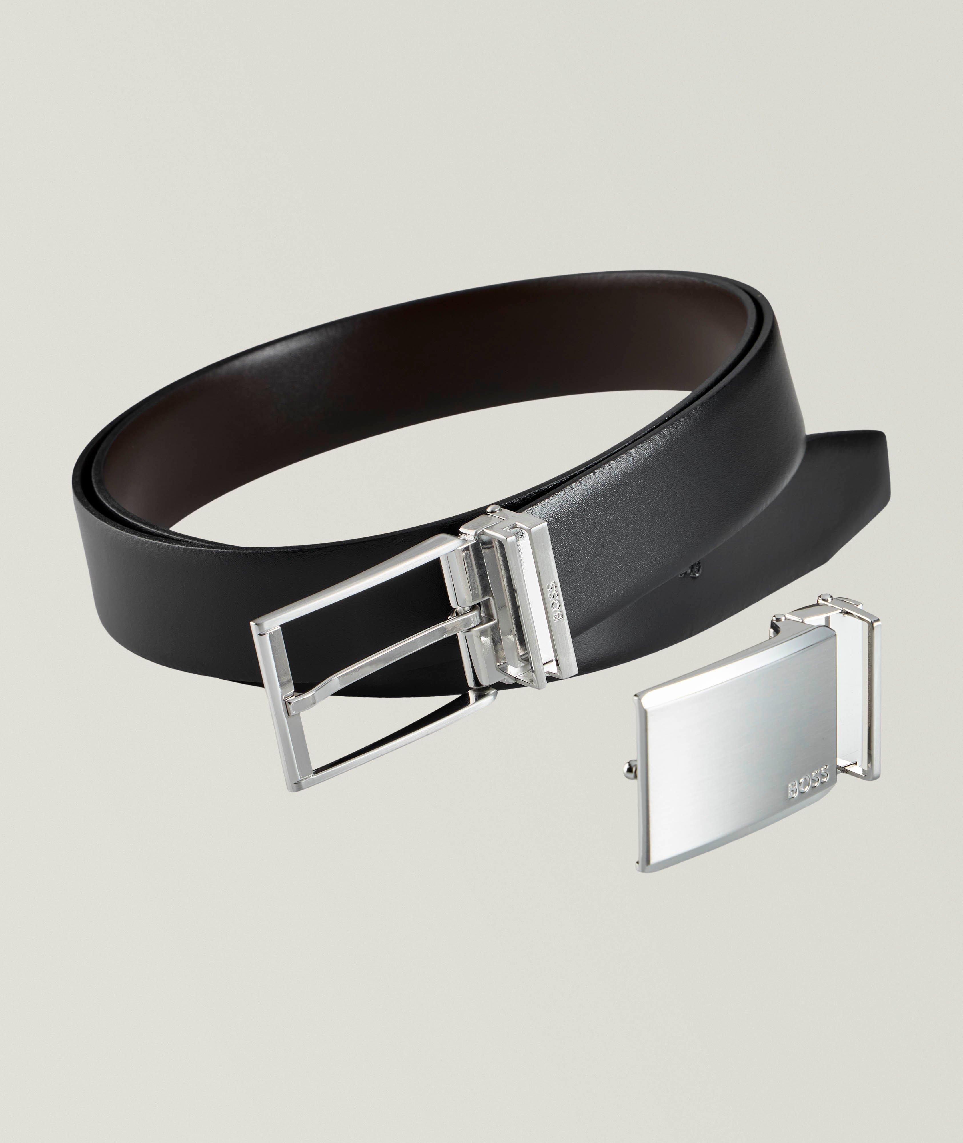 Three-Piece Gesi Leather Belt Gift Set image 0