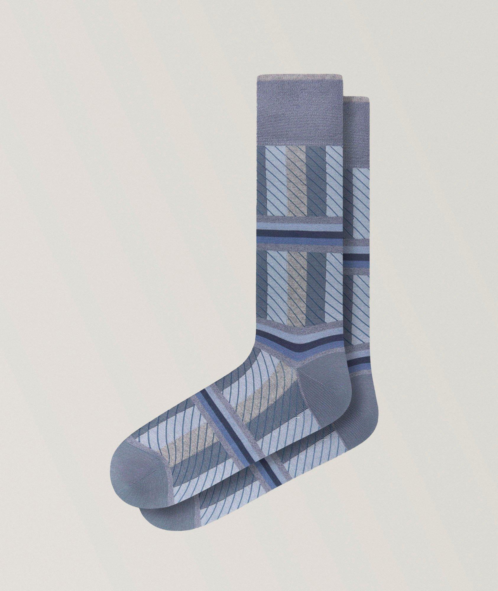 Stripe Stretch-Cotton Socks image 0