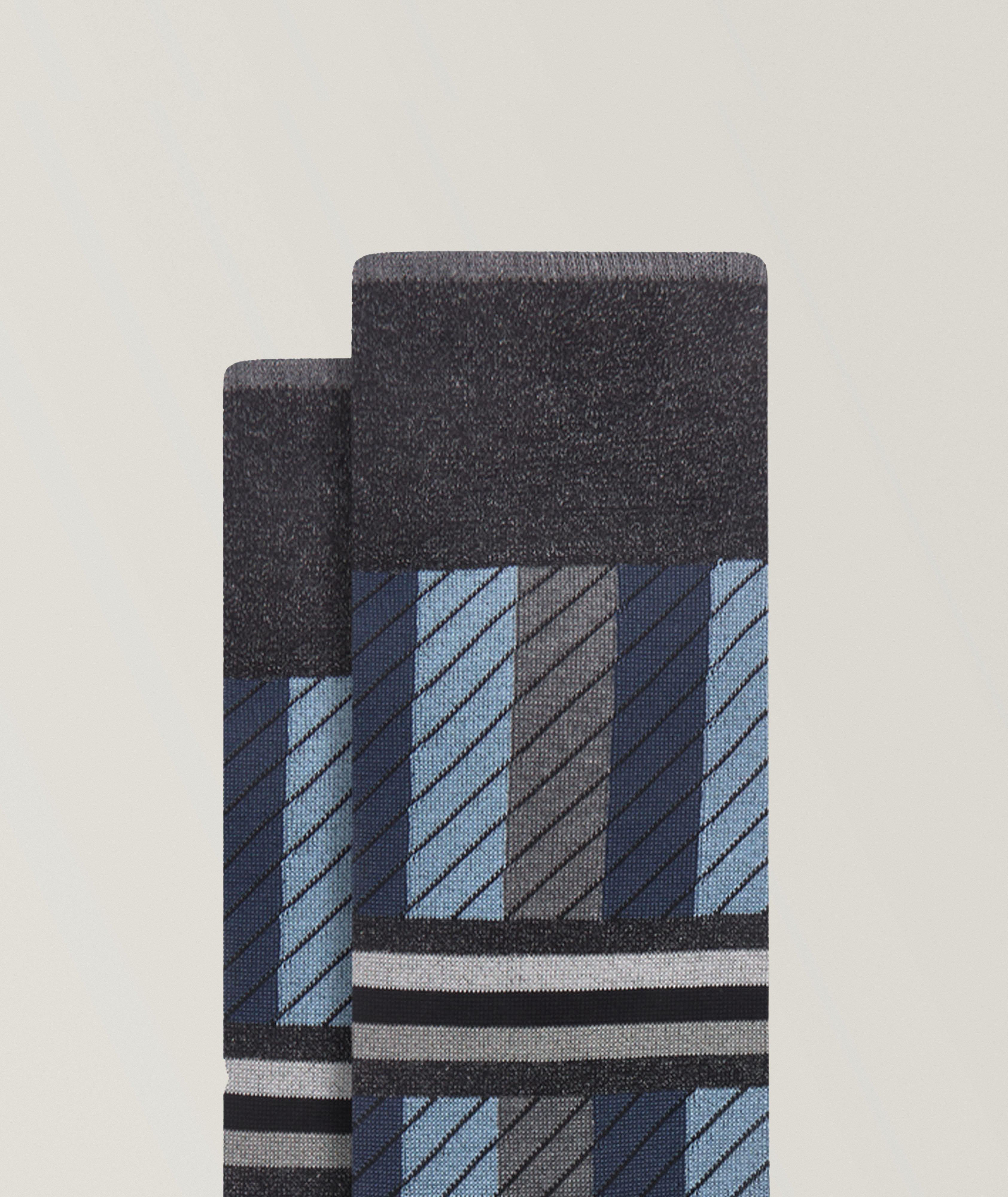 Stripe Stretch-Cotton Socks image 1