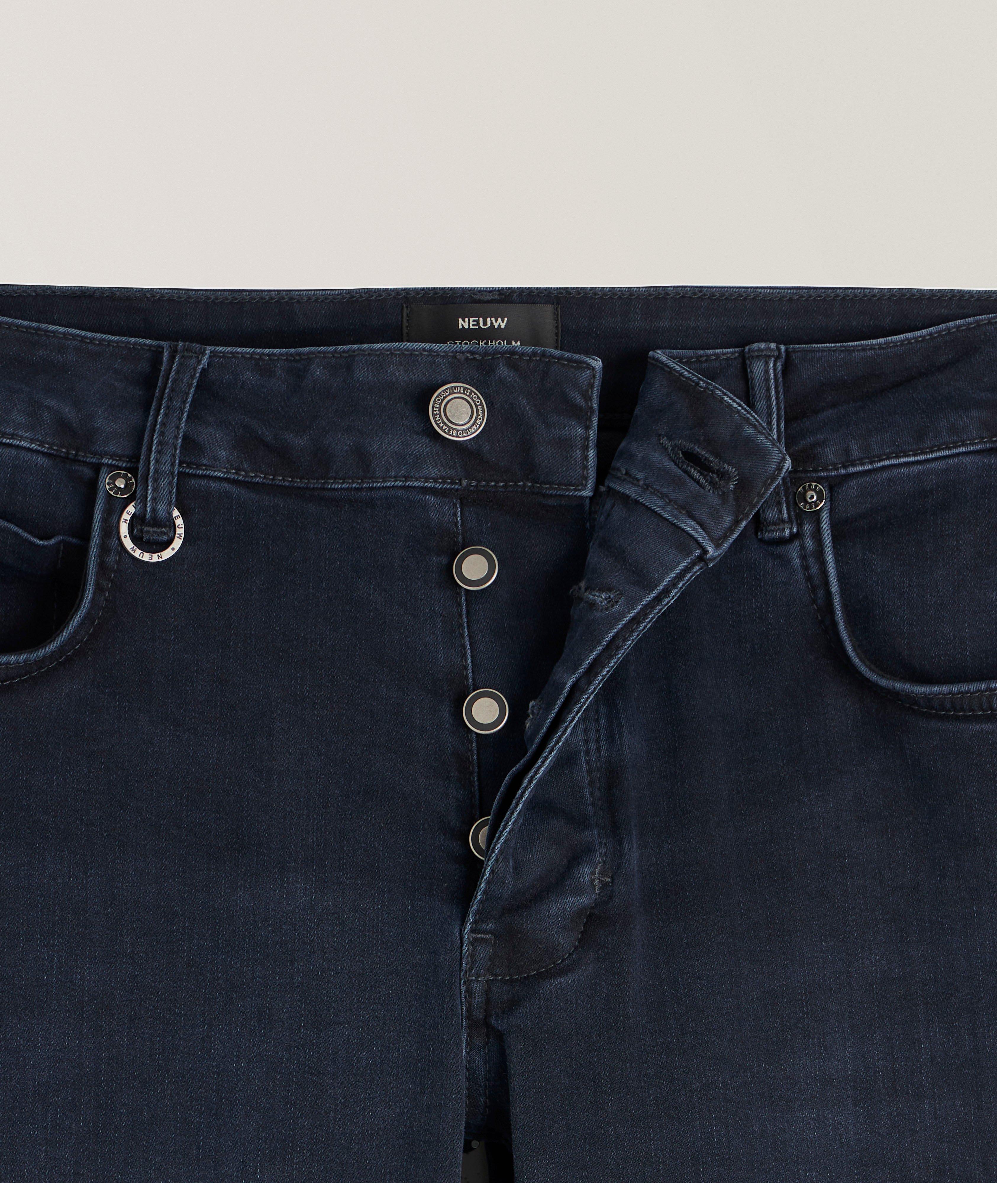 Lou Straight-Fit Stretch-Cotton Jeans image 1