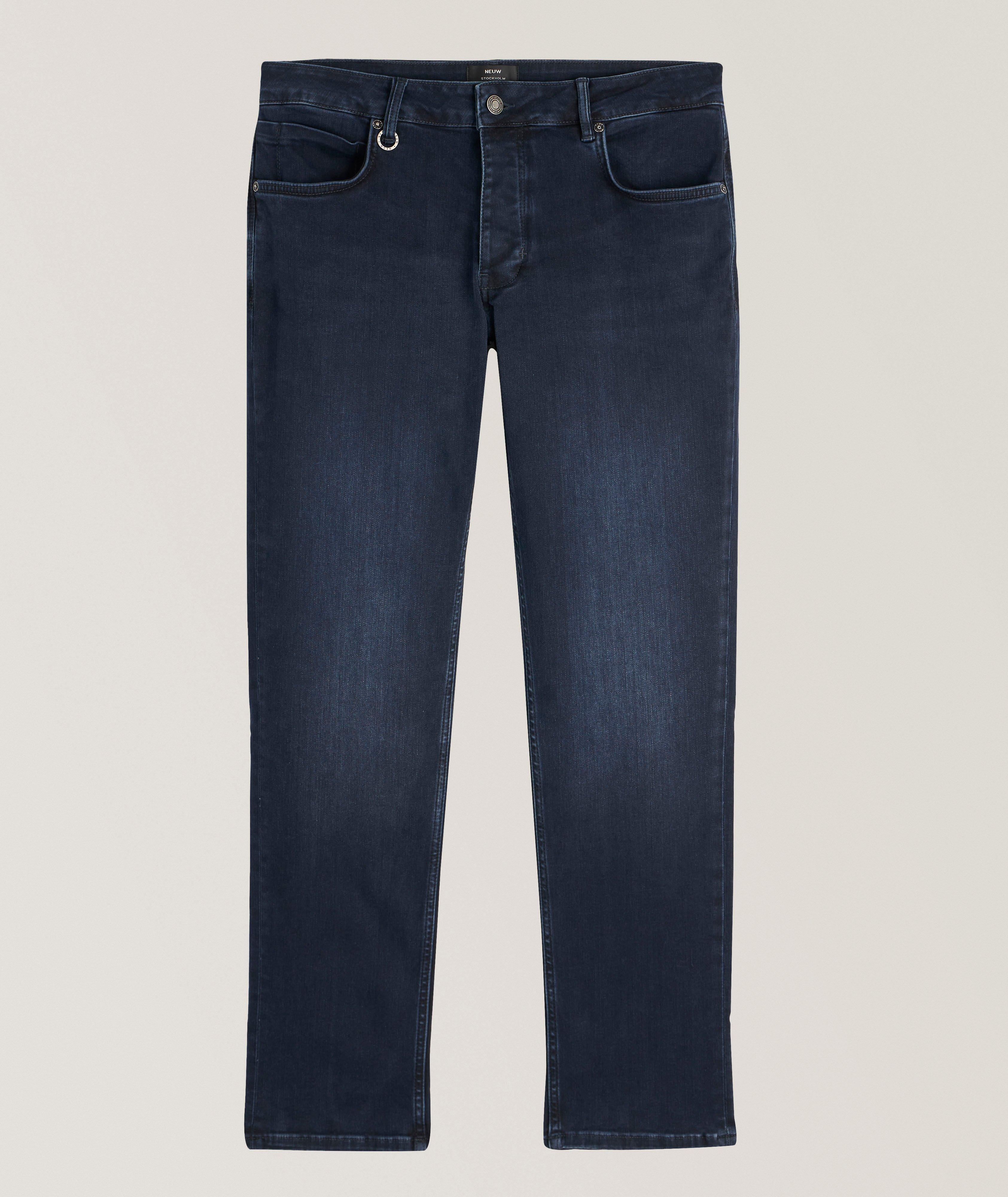 Lou Straight-Fit Stretch-Cotton Jeans image 0