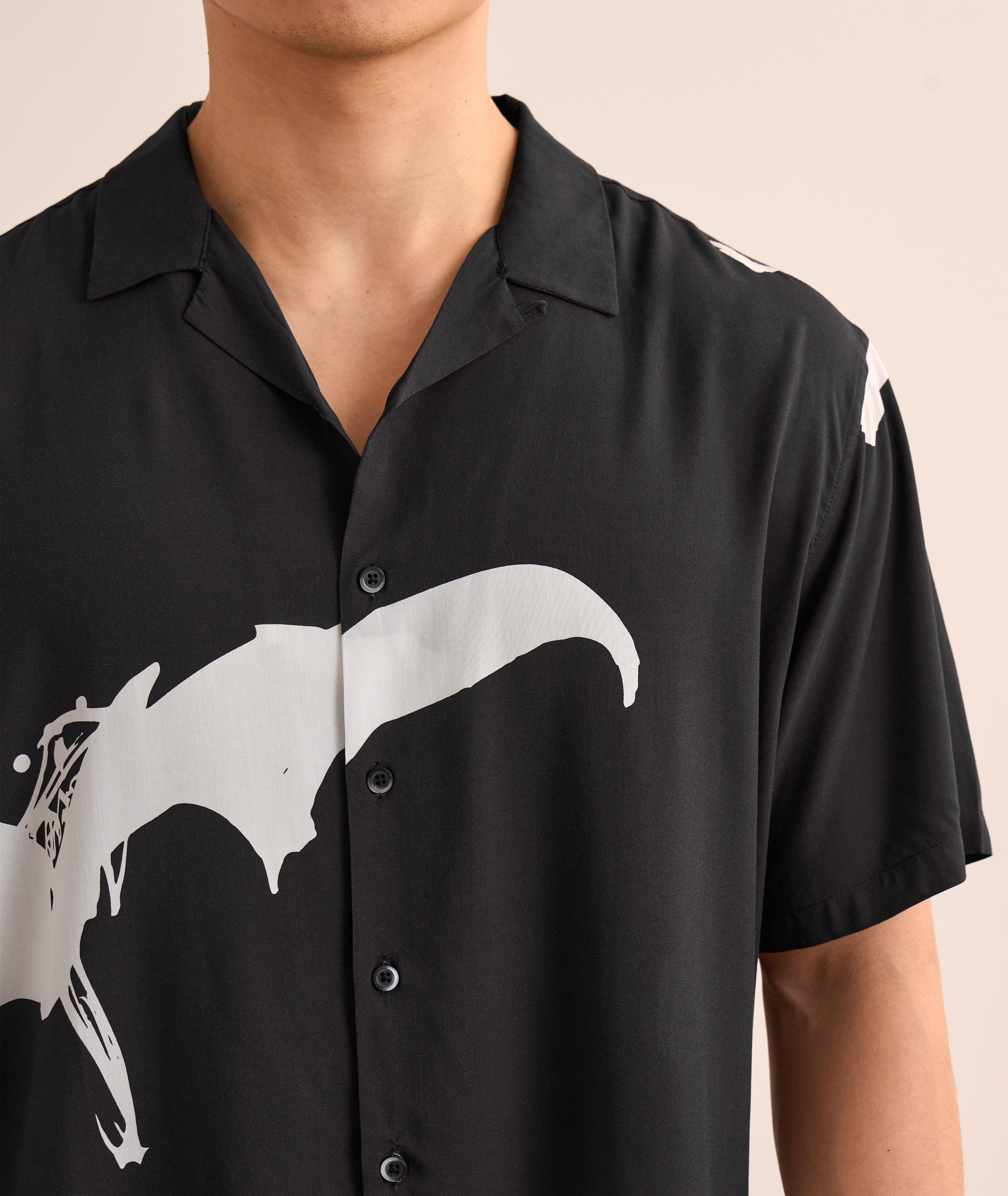 Chemise décontractée à motif de chauve-souris, collection Ralph Steadman image 3