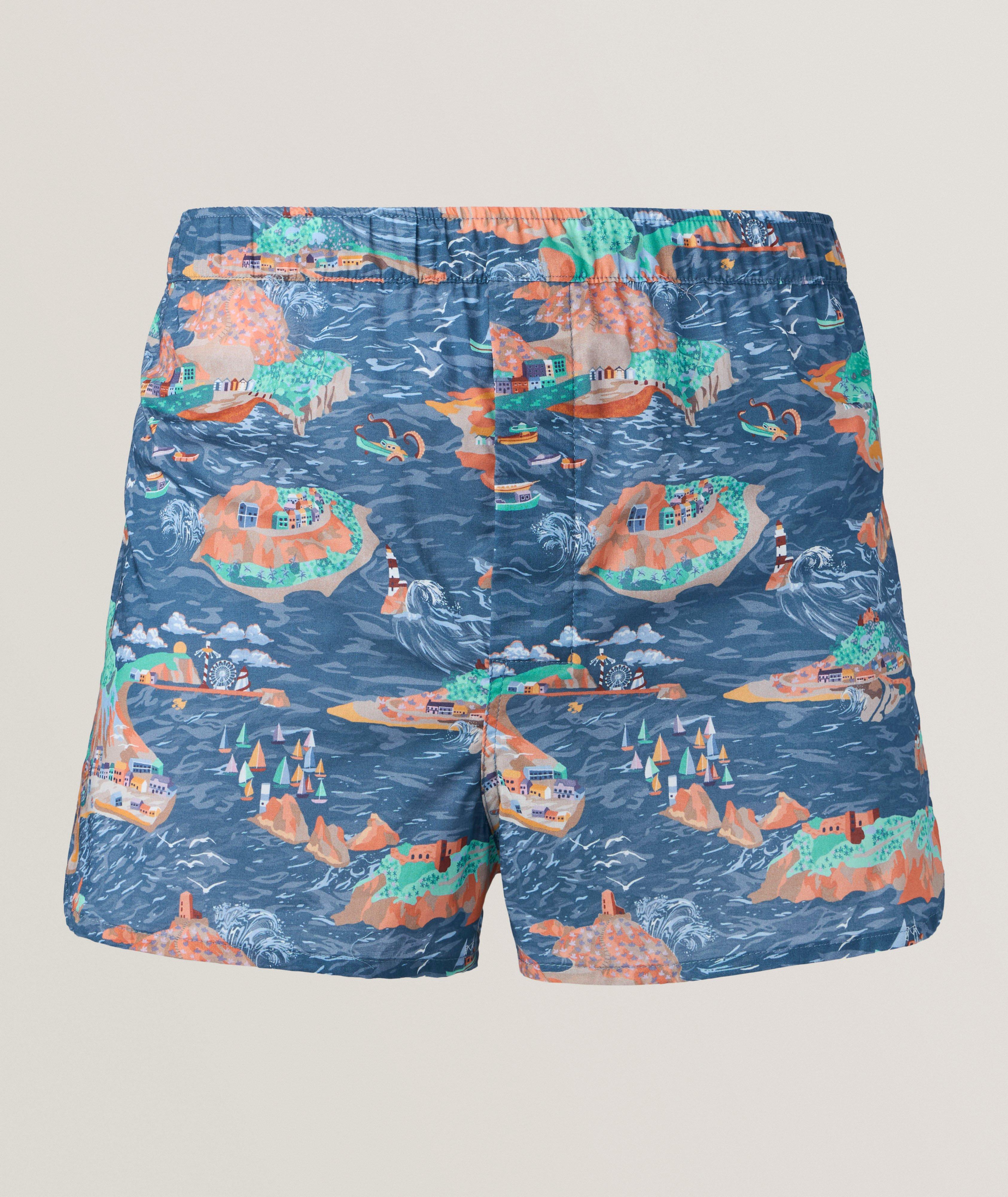 Modern-Fit Multi-Island Cotton Boxer image 0