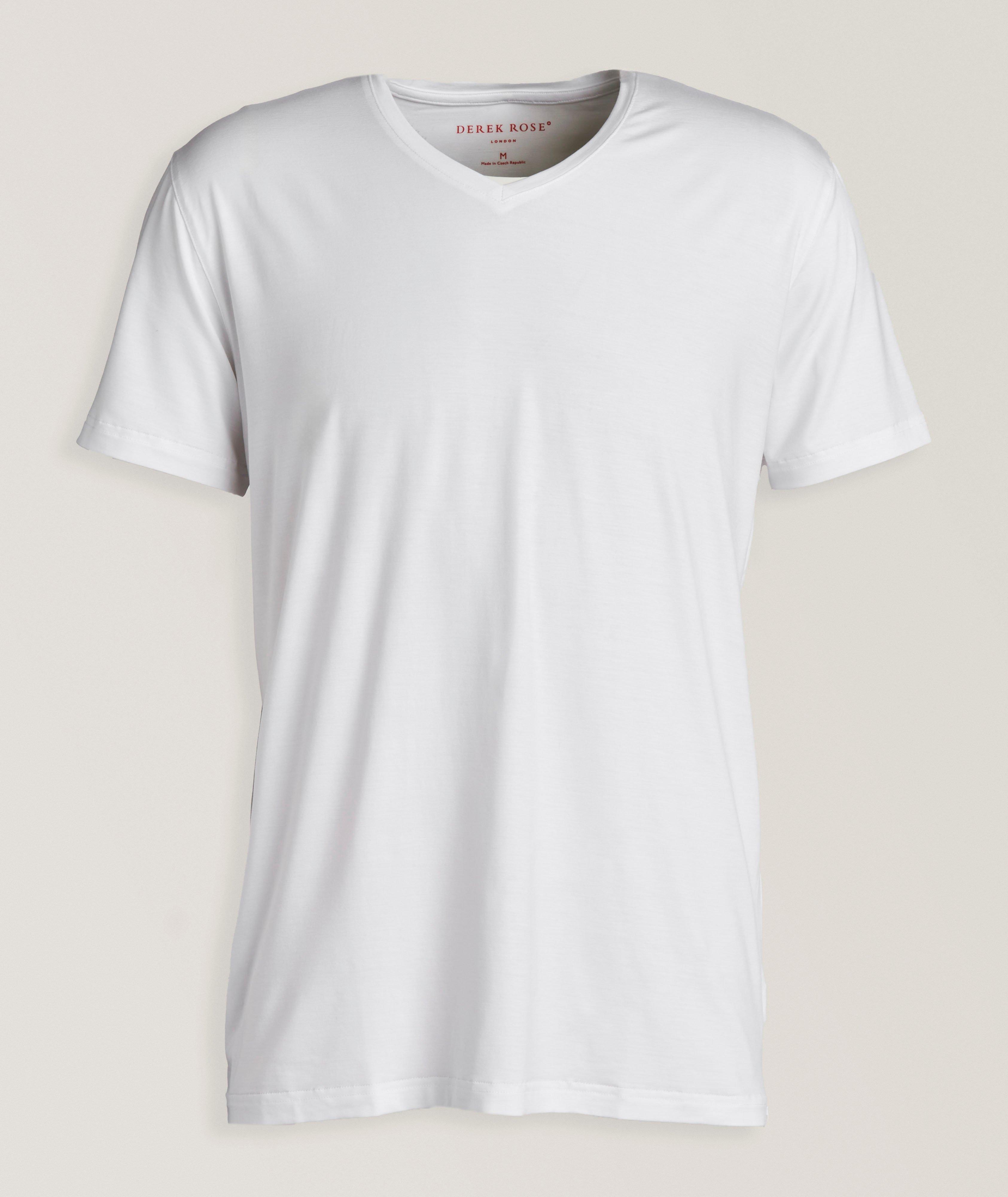 Basel Micro-Modal V-Neck T-Shirt image 0