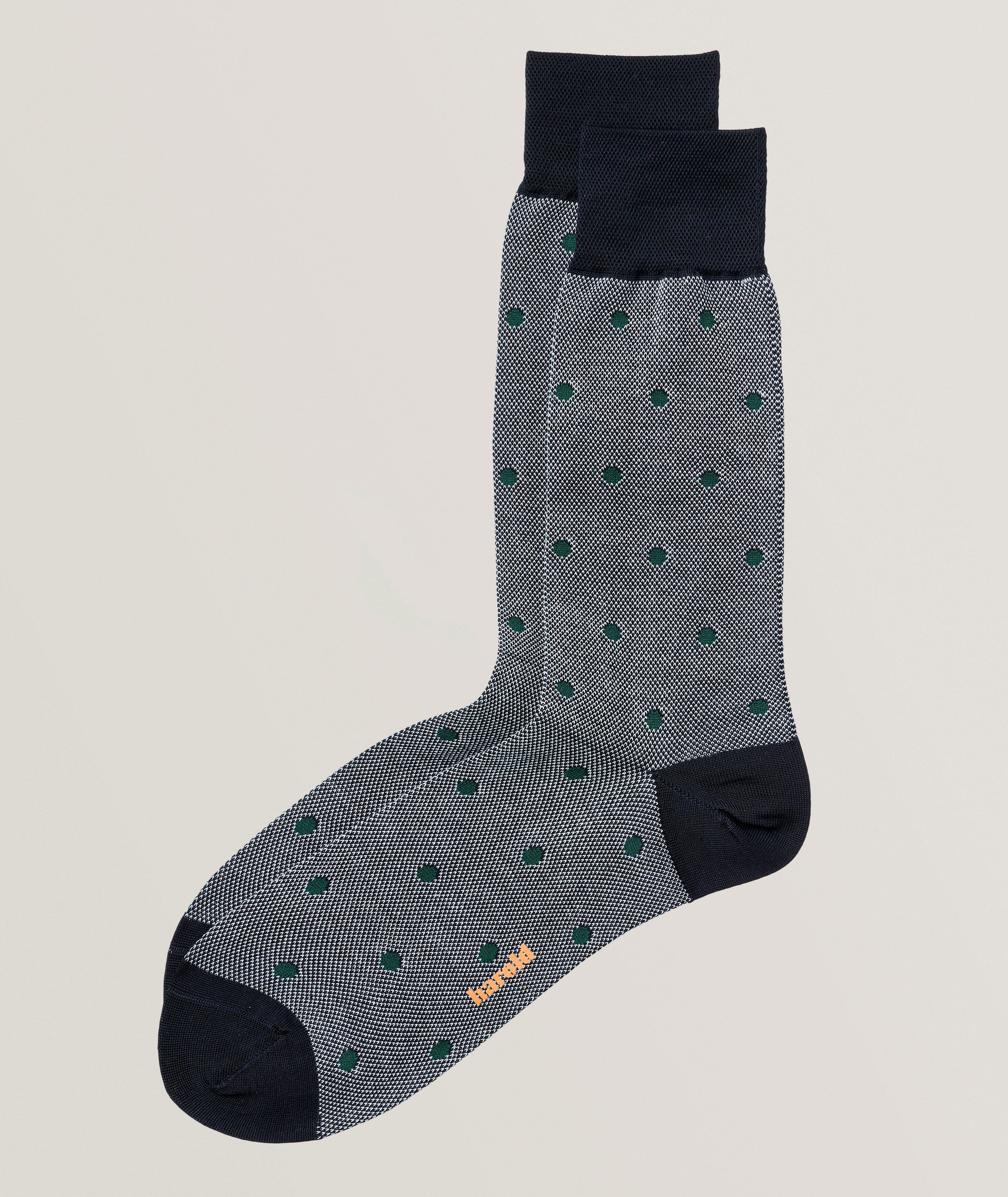 Polka Dot Stretch-Cotton Socks image 0