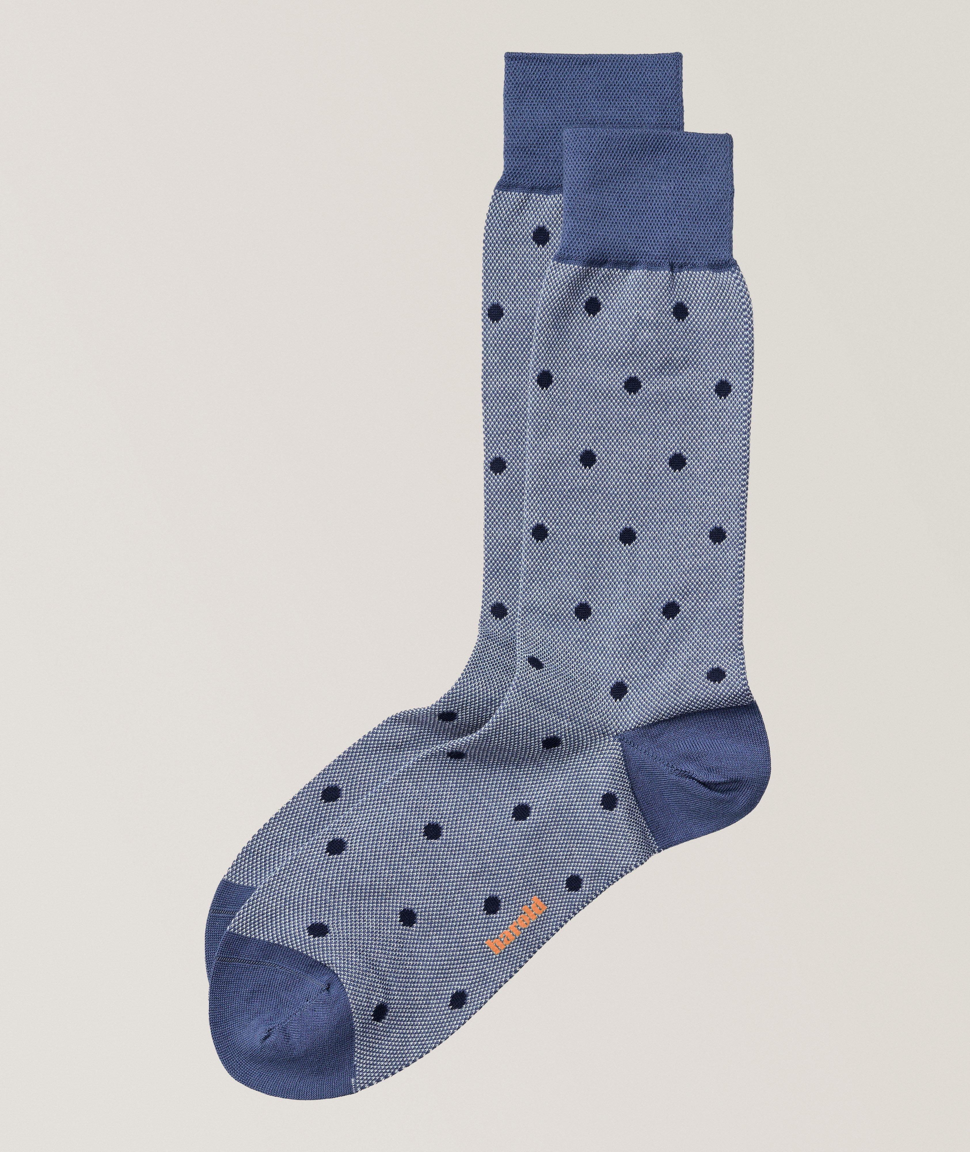 Polka Dot Stretch-Cotton Socks  image 0