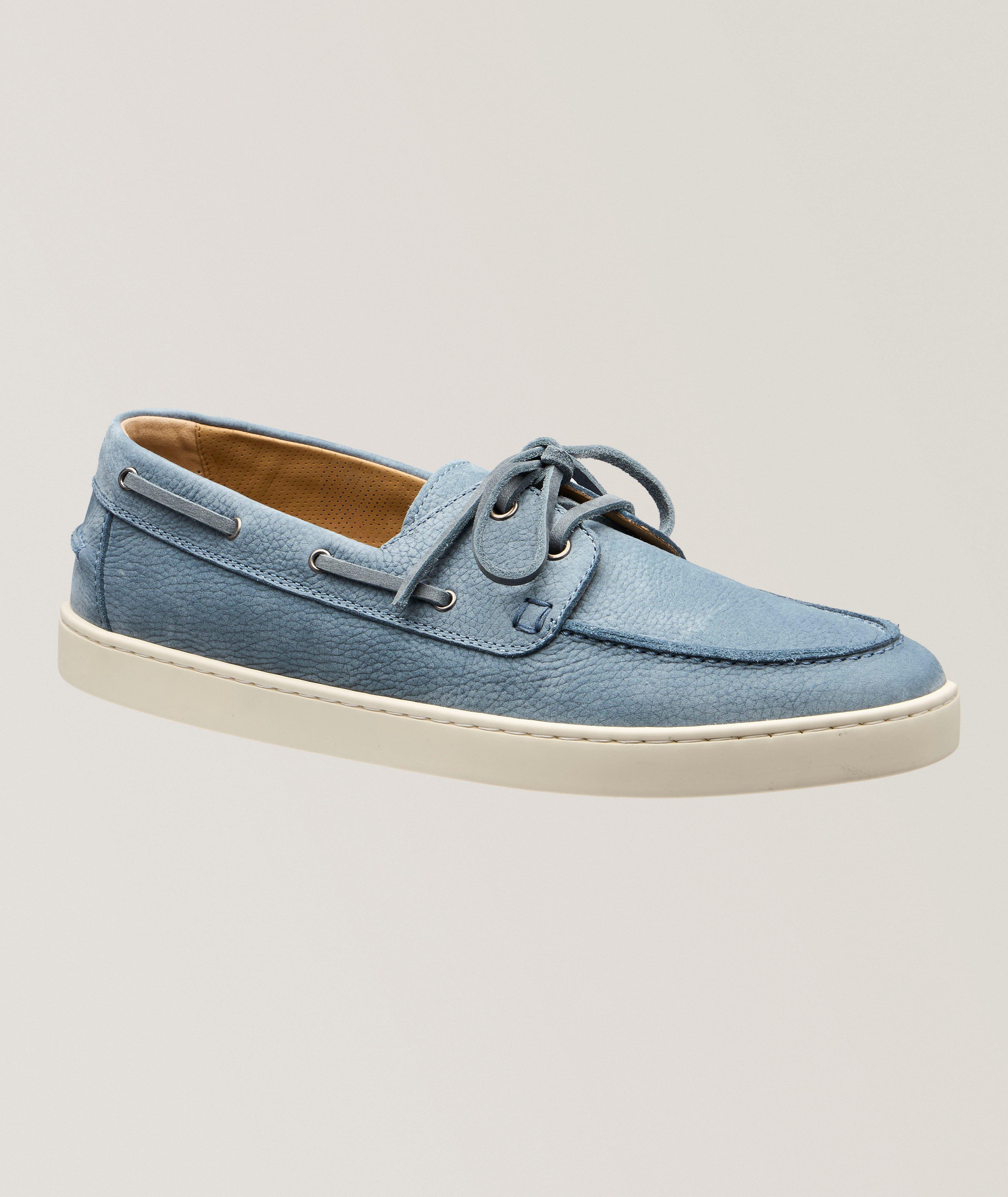 Yacht Nubuck Leather Loafers image 0