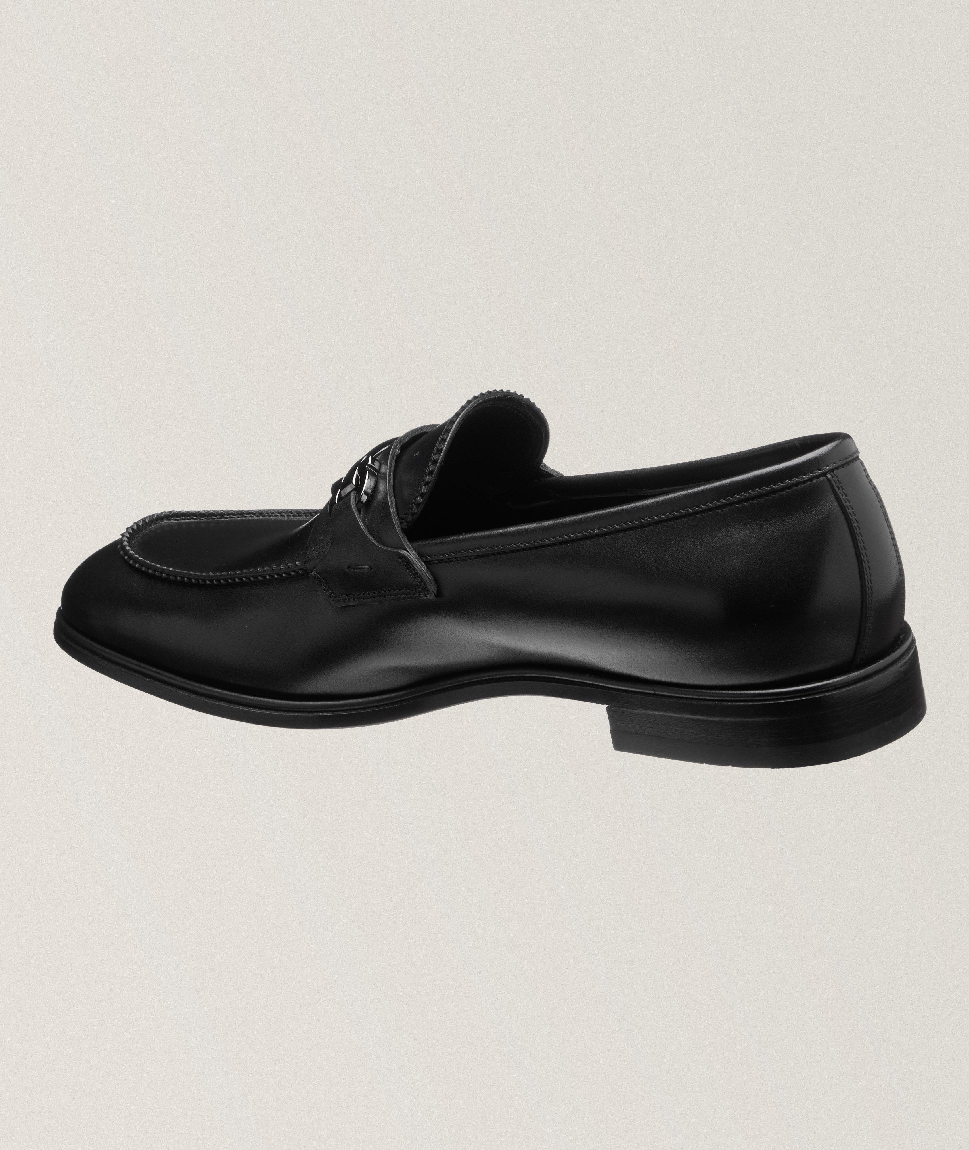 Bentley Double Gancio Leather Loafers image 1