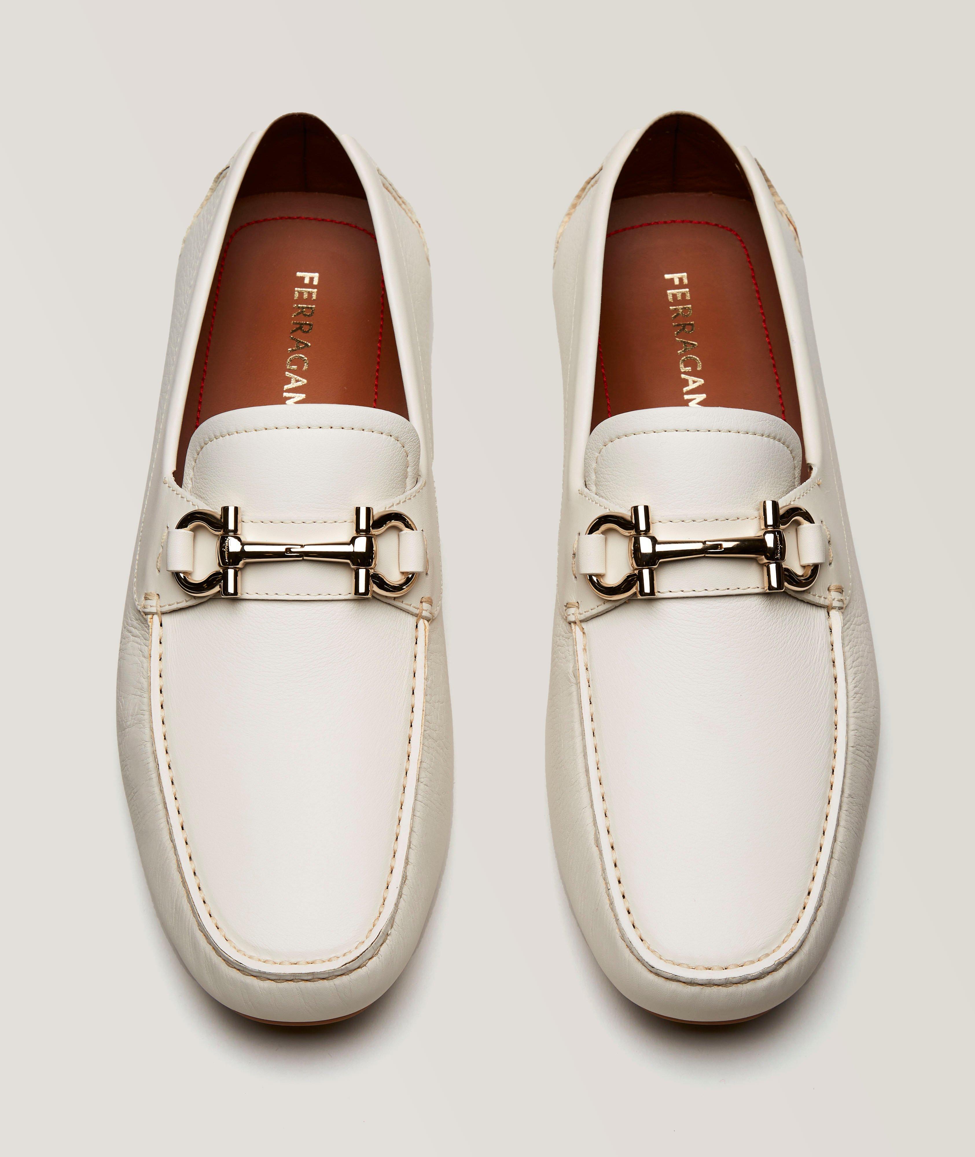 Mocassin Parigi en cuir avec logo Gancio double image 1