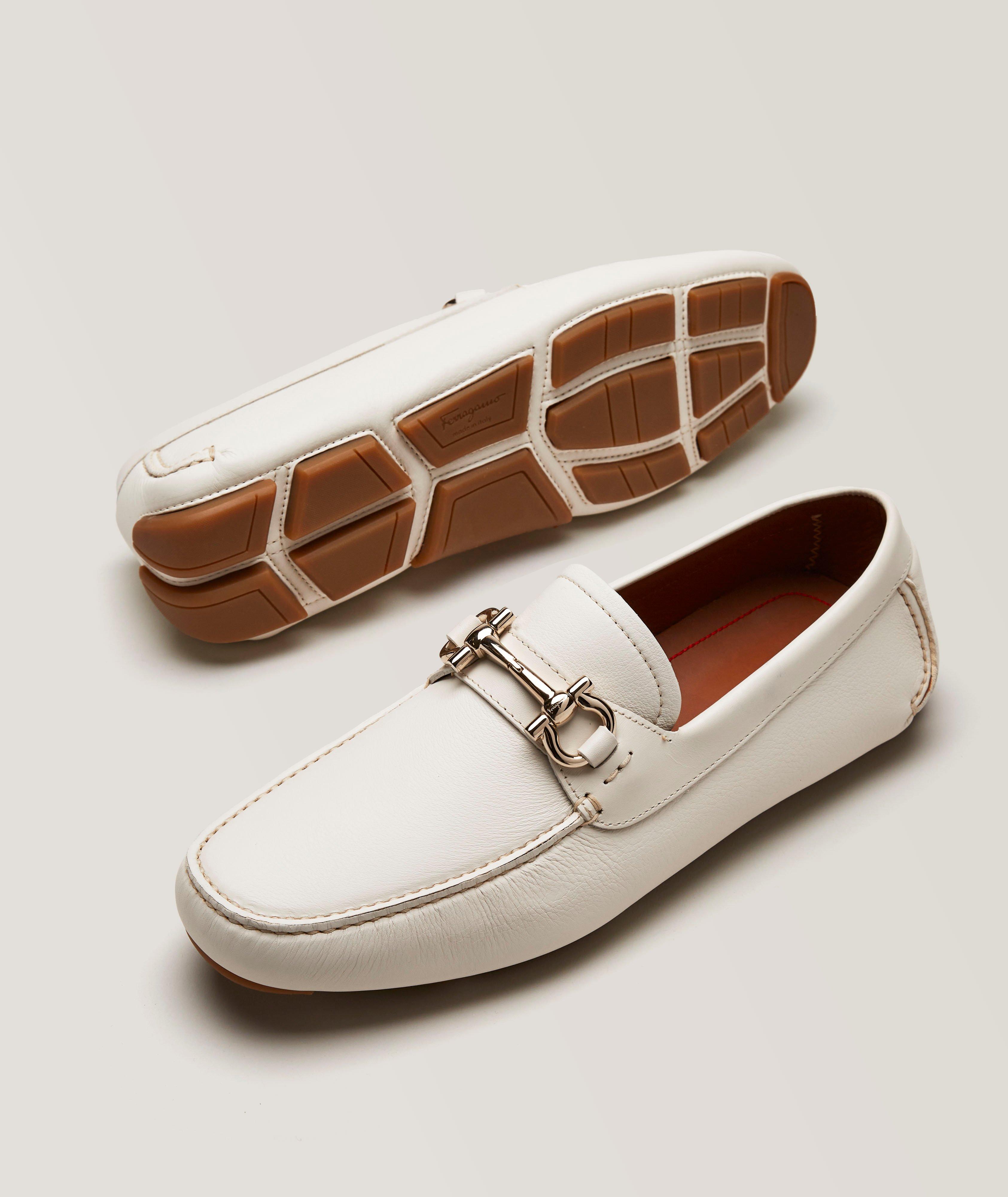 Mocassin Parigi en cuir avec logo Gancio double image 2