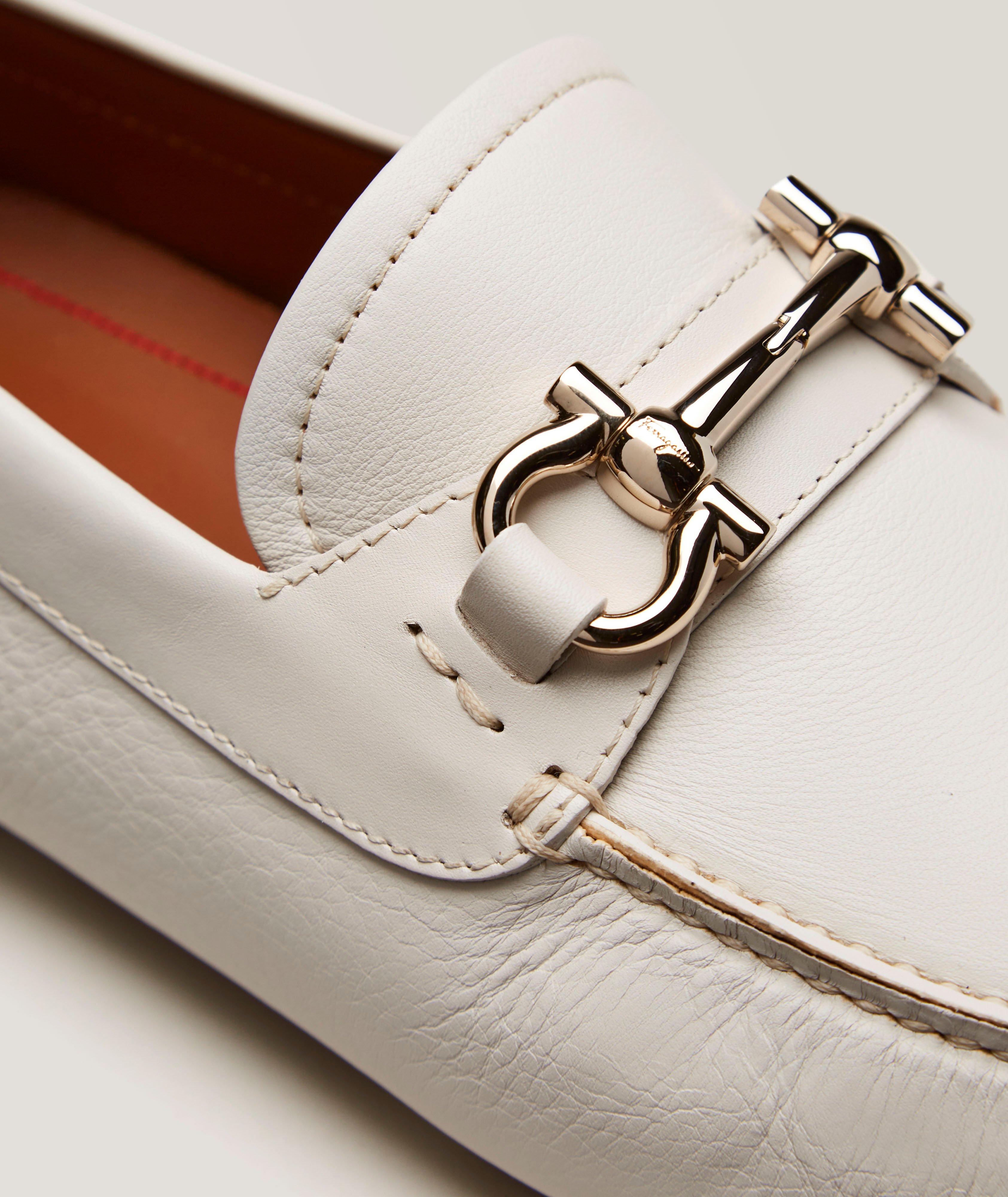 Mocassin Parigi en cuir avec logo Gancio double image 3