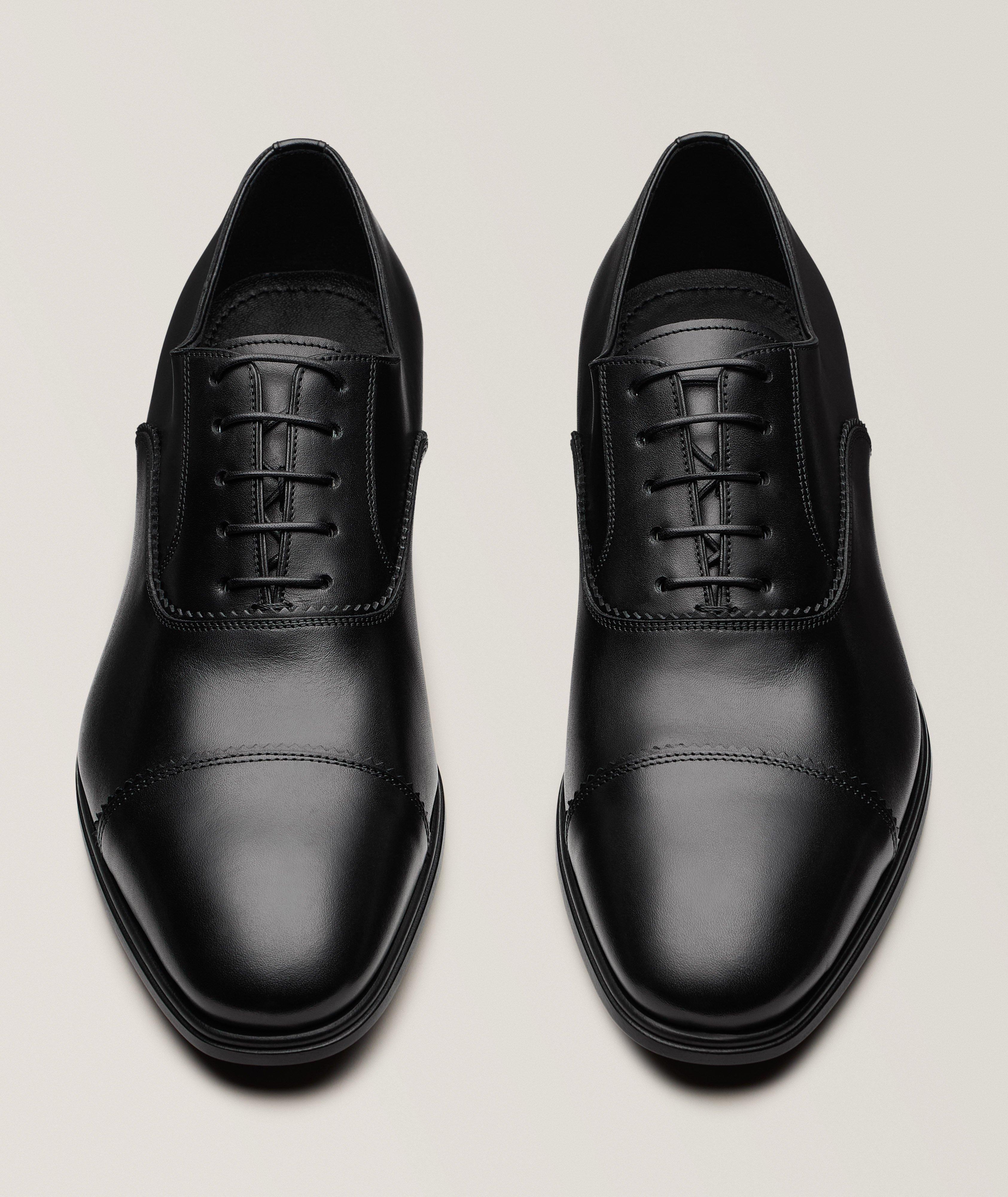 Boston Leather Cap-Toe Oxfords image 1