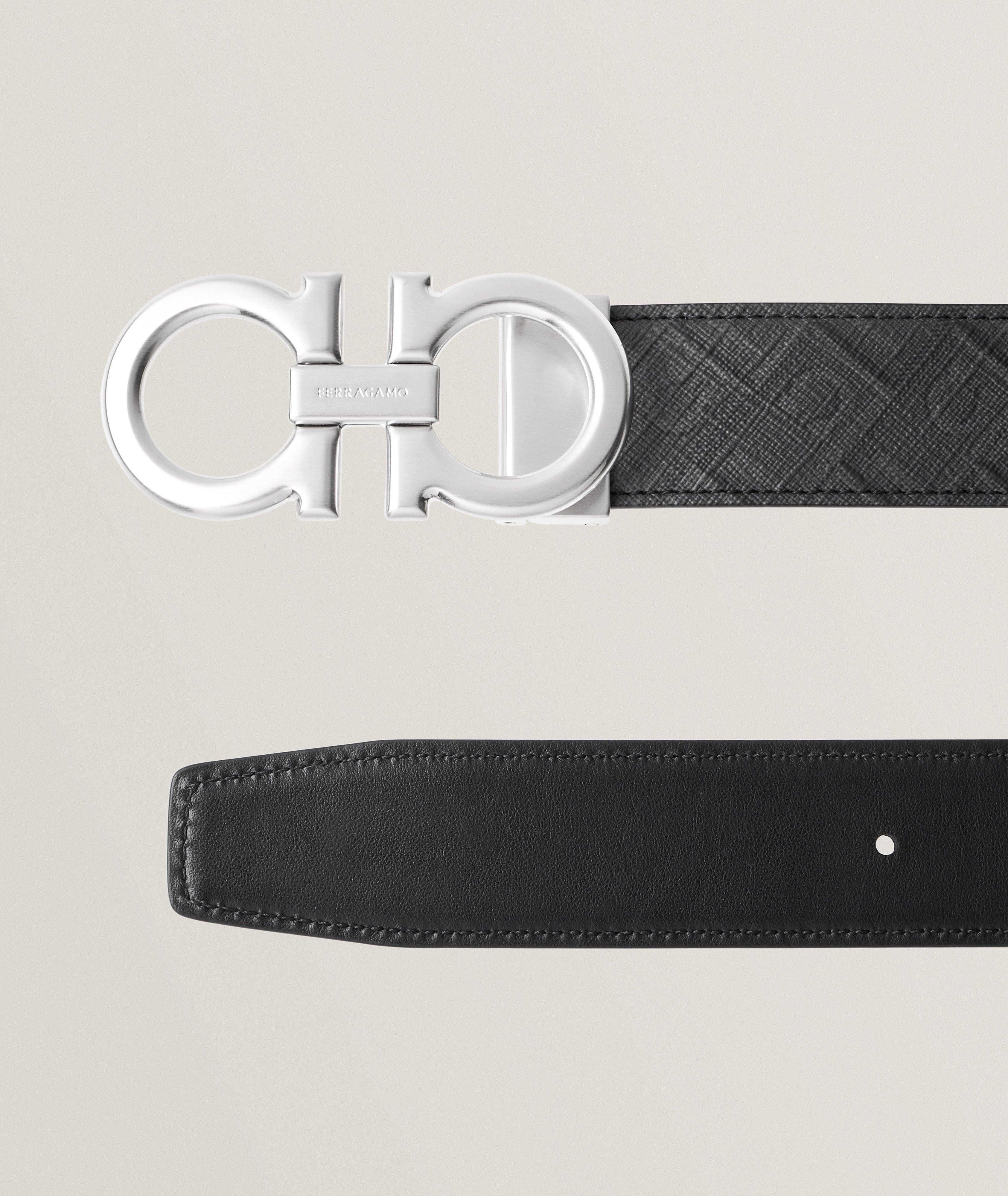 Reversible Leather Monogram Gancio Belt  image 1