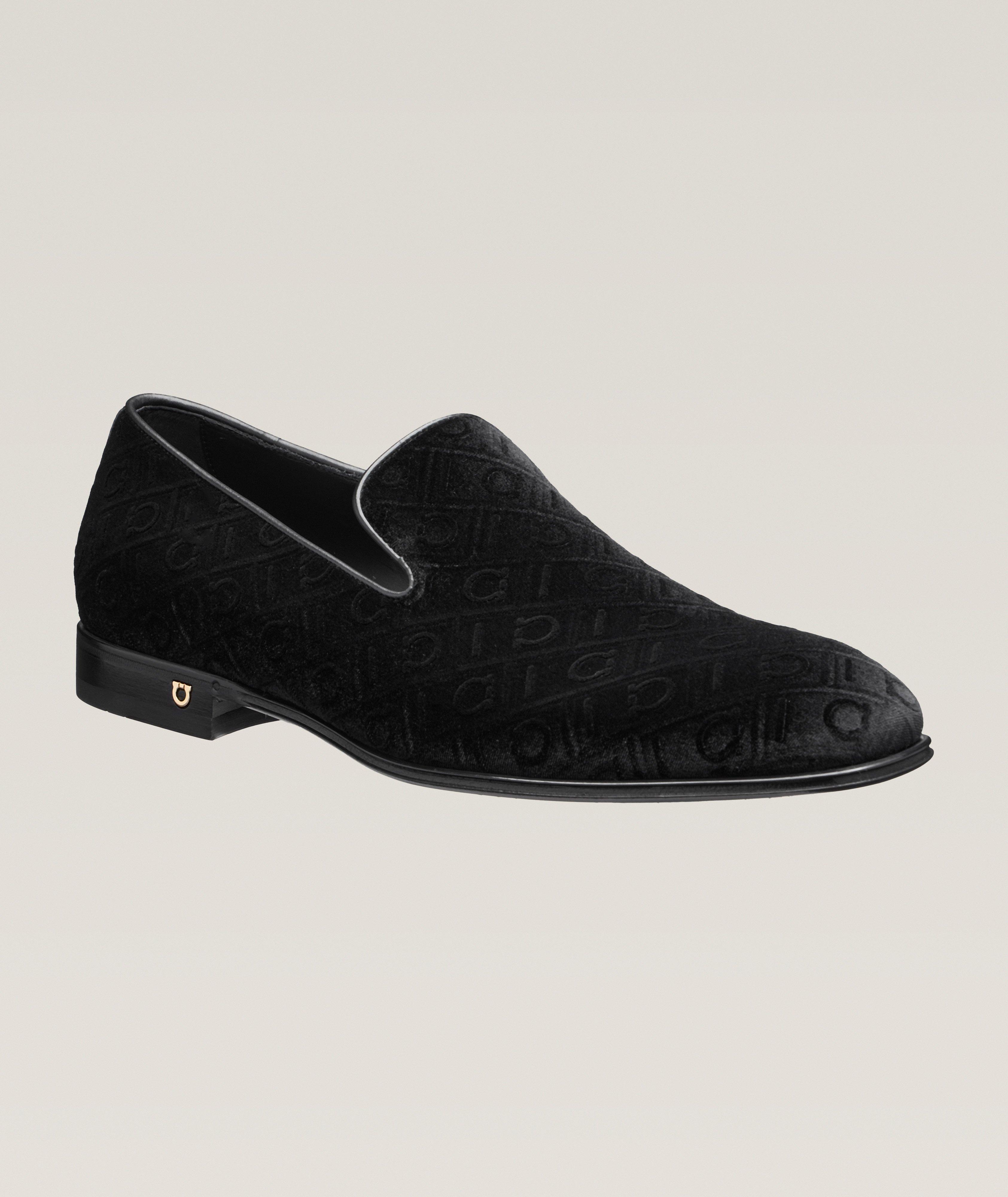 Velvet Gancio Monogram Loafers image 0