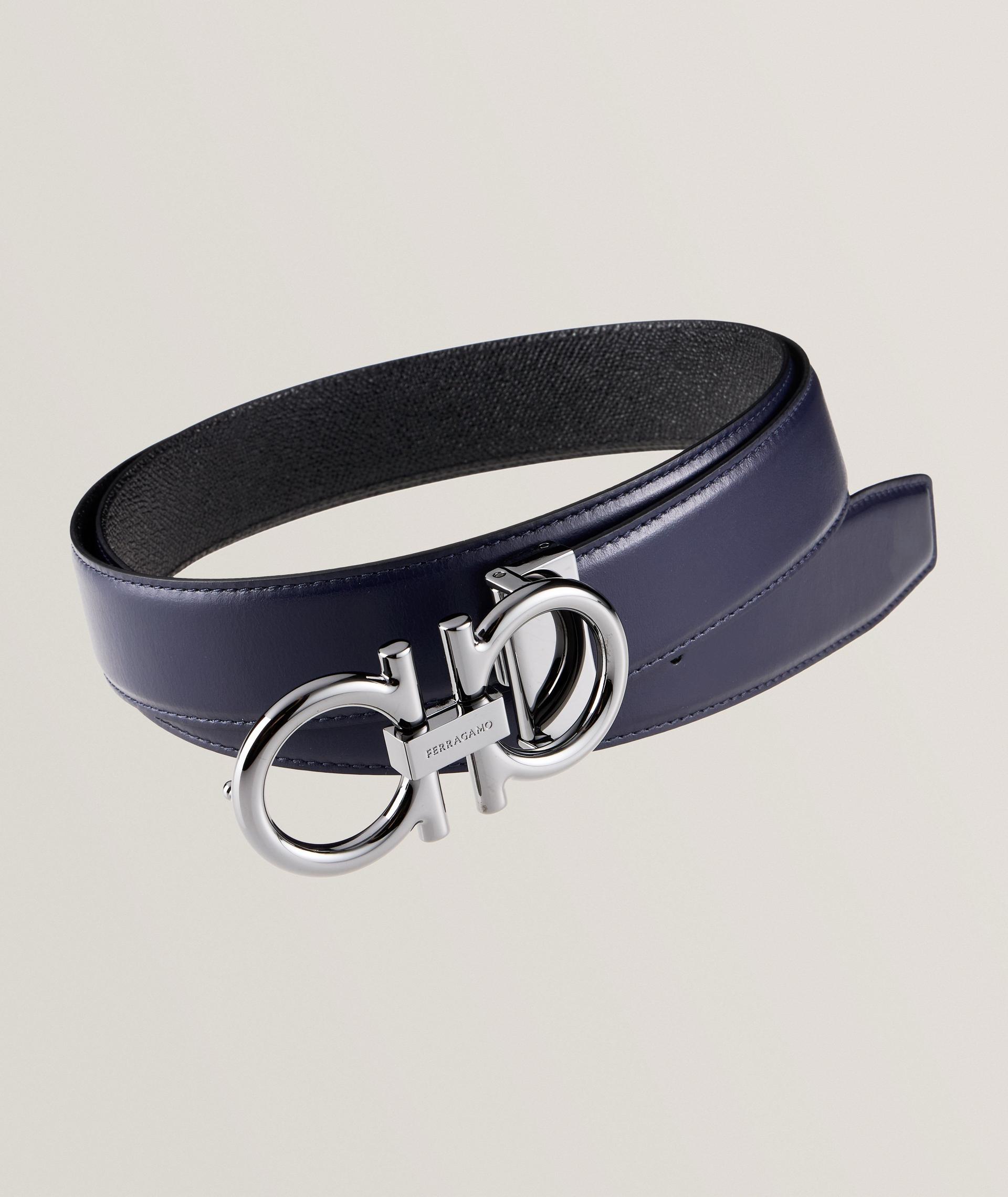 Ceinture réversible en cuir à boucle Gancio image 0