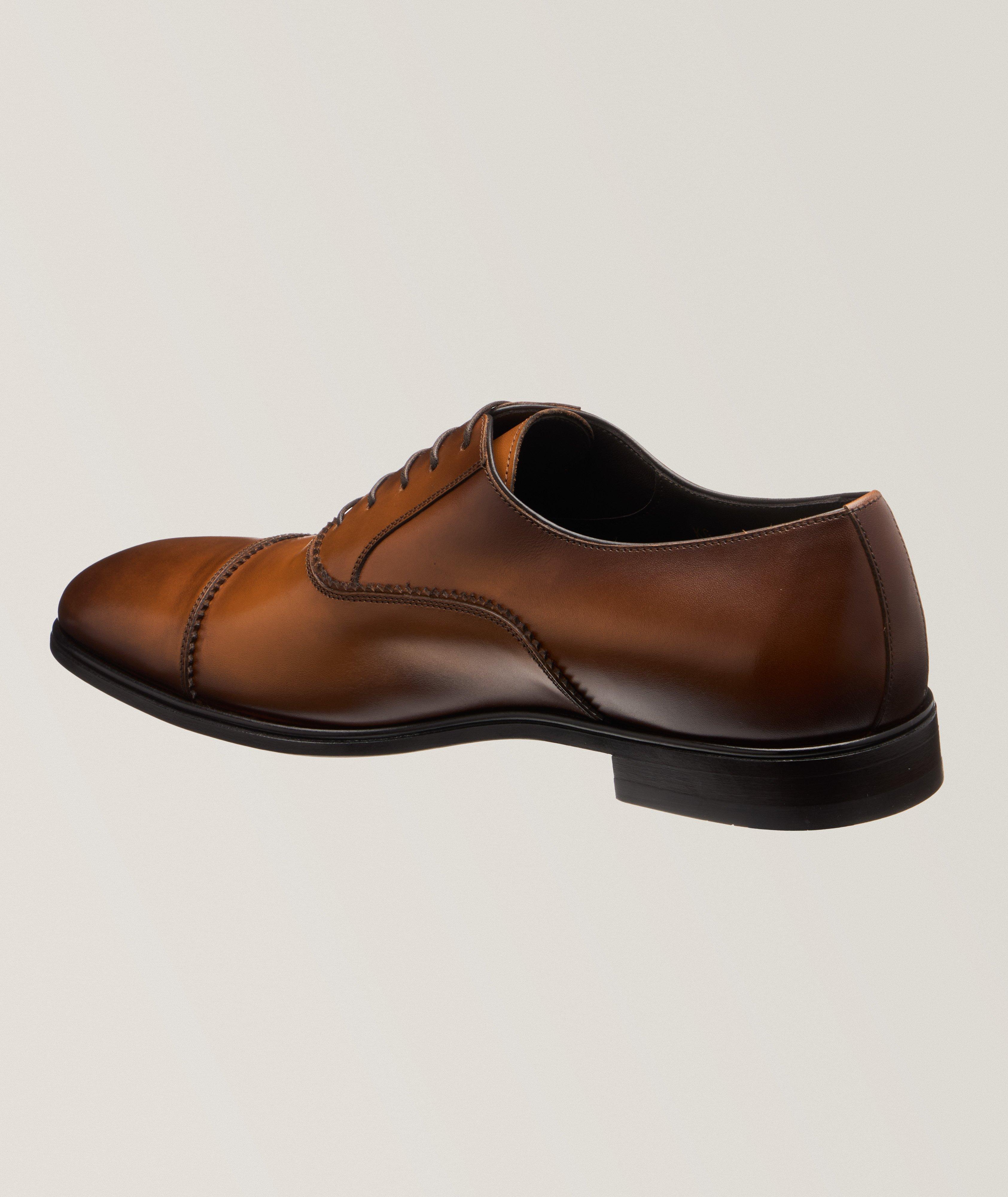 Boston Burnished Leather Cap Toe Oxfords image 1