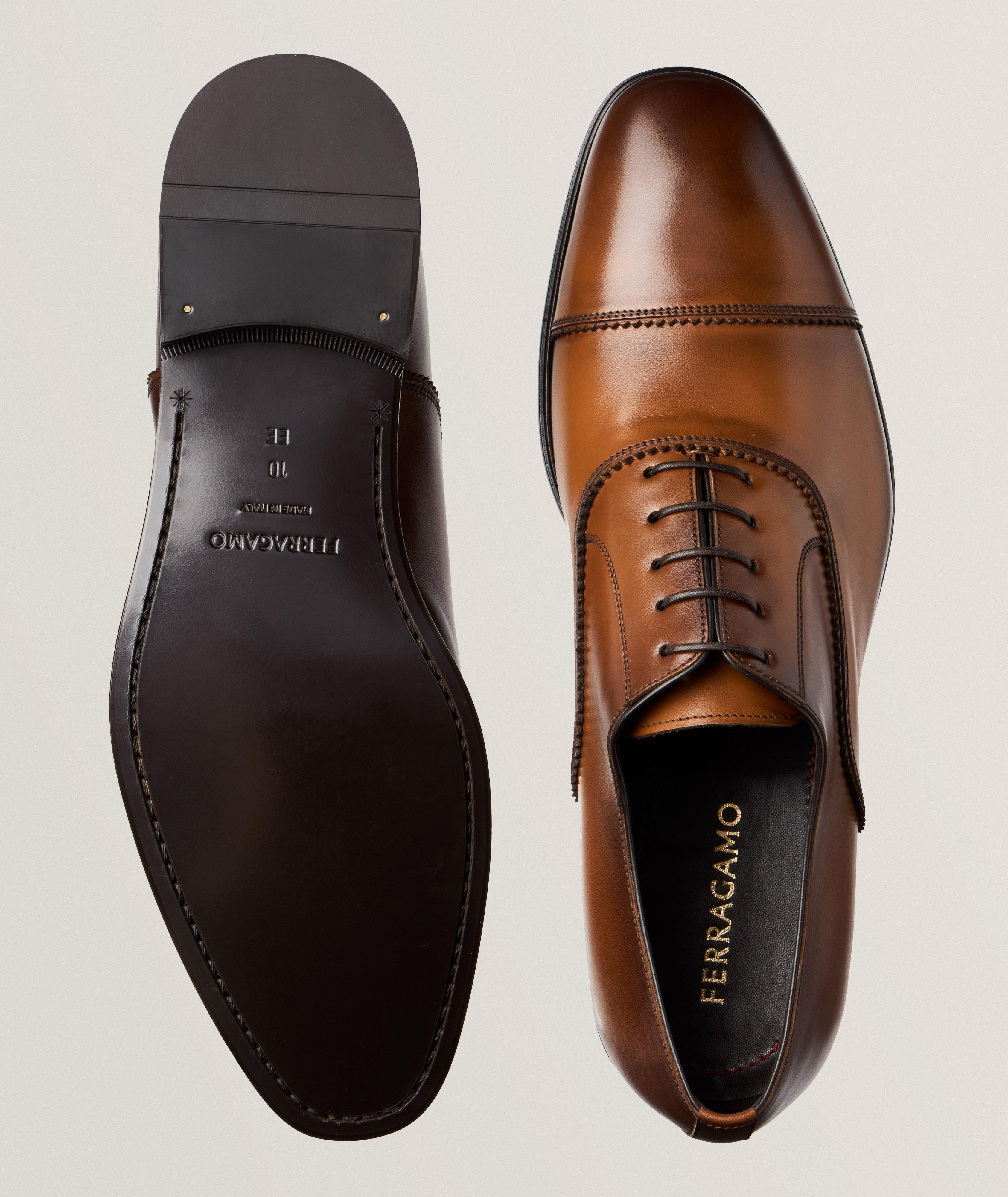 Boston Burnished Leather Cap Toe Oxfords image 2