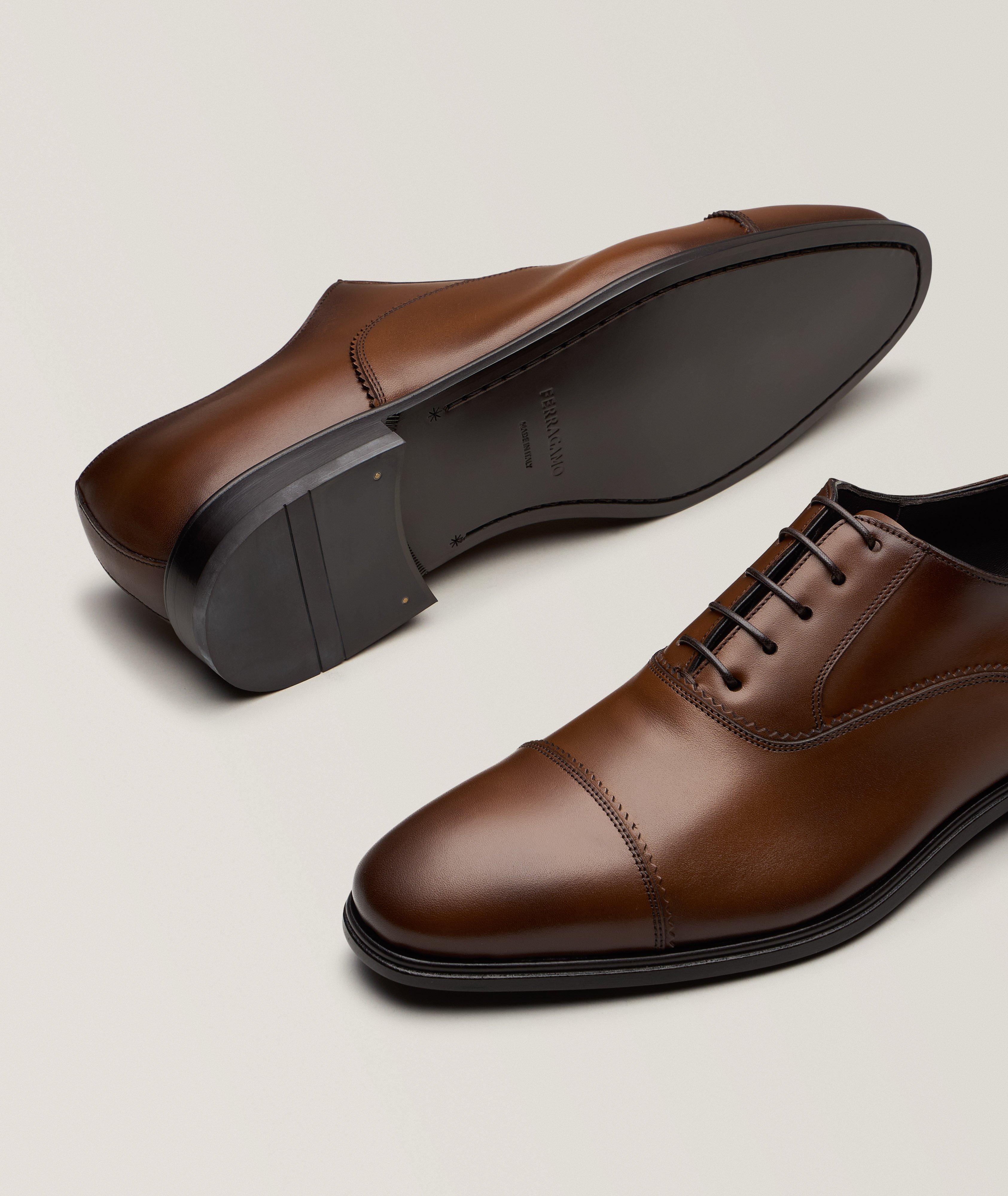 Boston Burnished Leather Cap-Toe Oxfords image 3