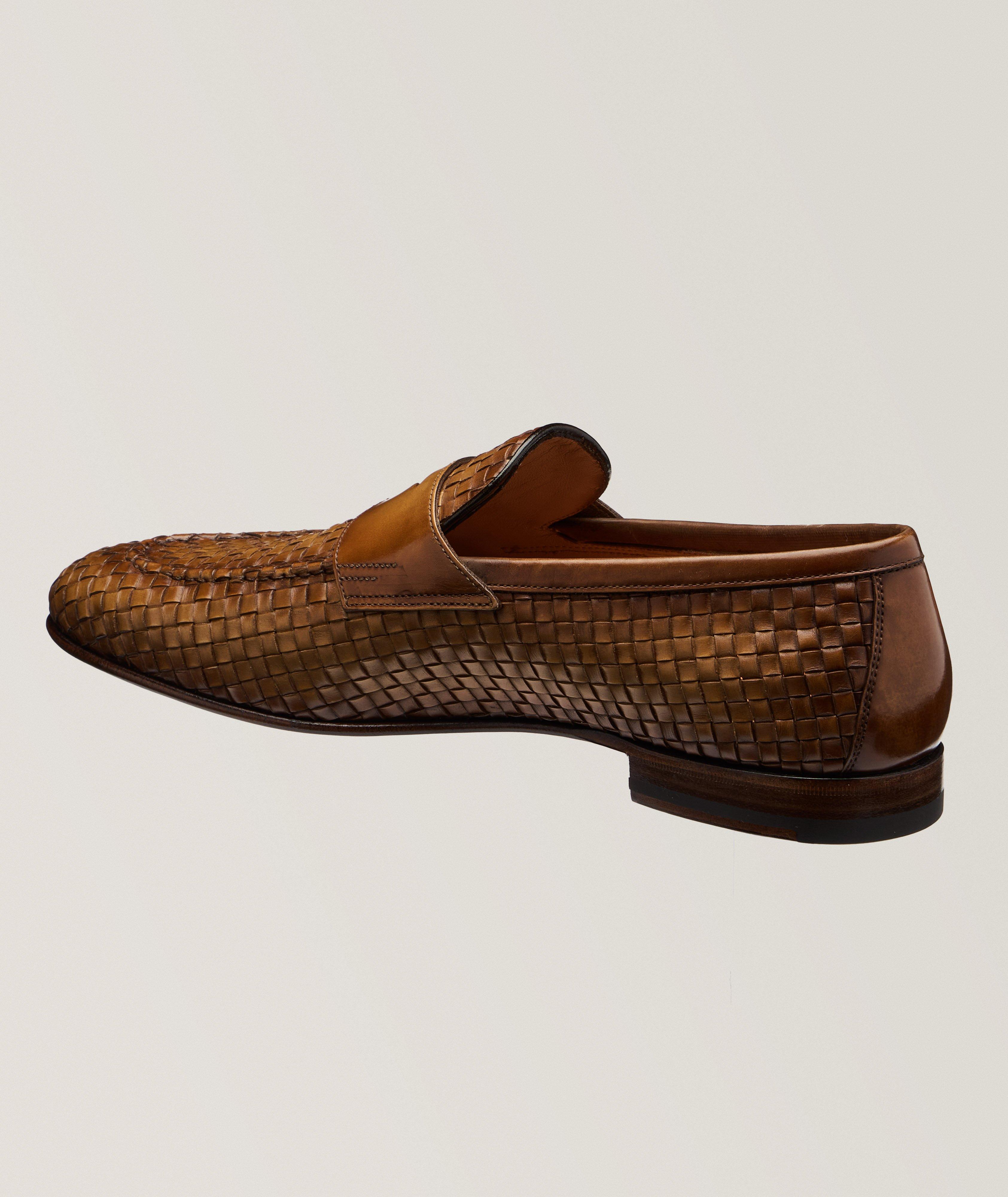 Carlos Woven Leather Loafers  image 1