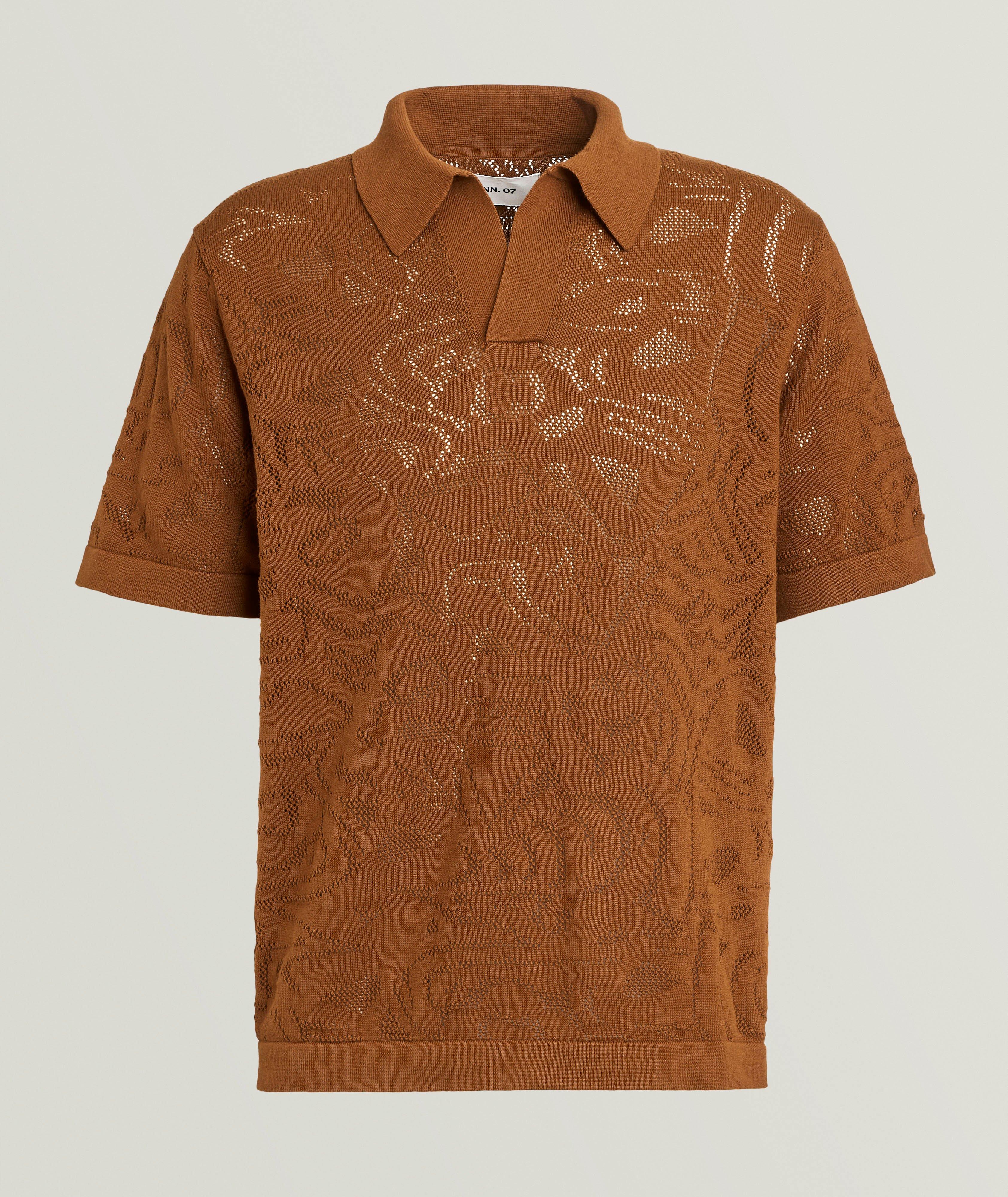 Tonal Jacquard Polo Shirt image 0