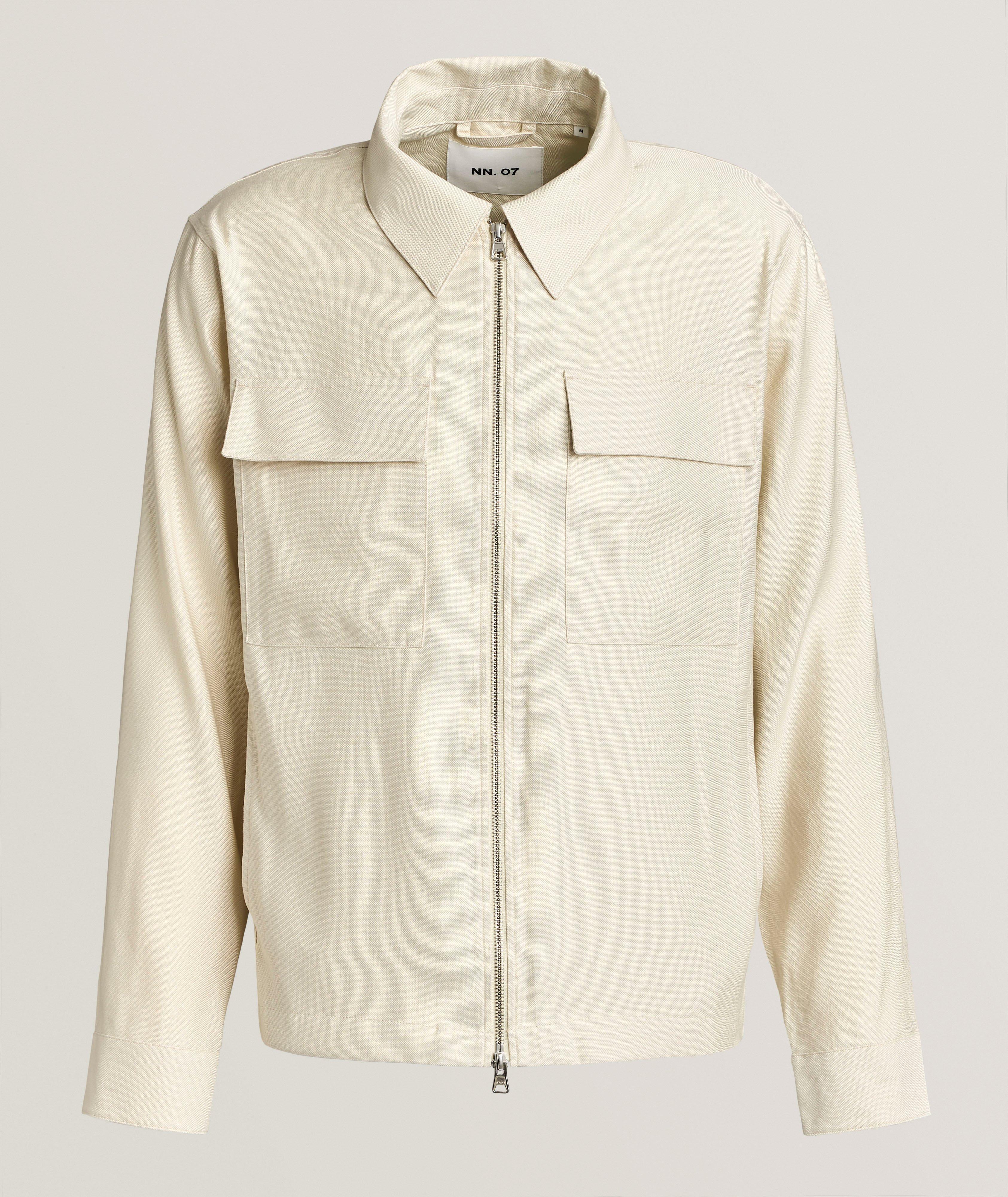 Alban Linen-Blend Overshirt image 0