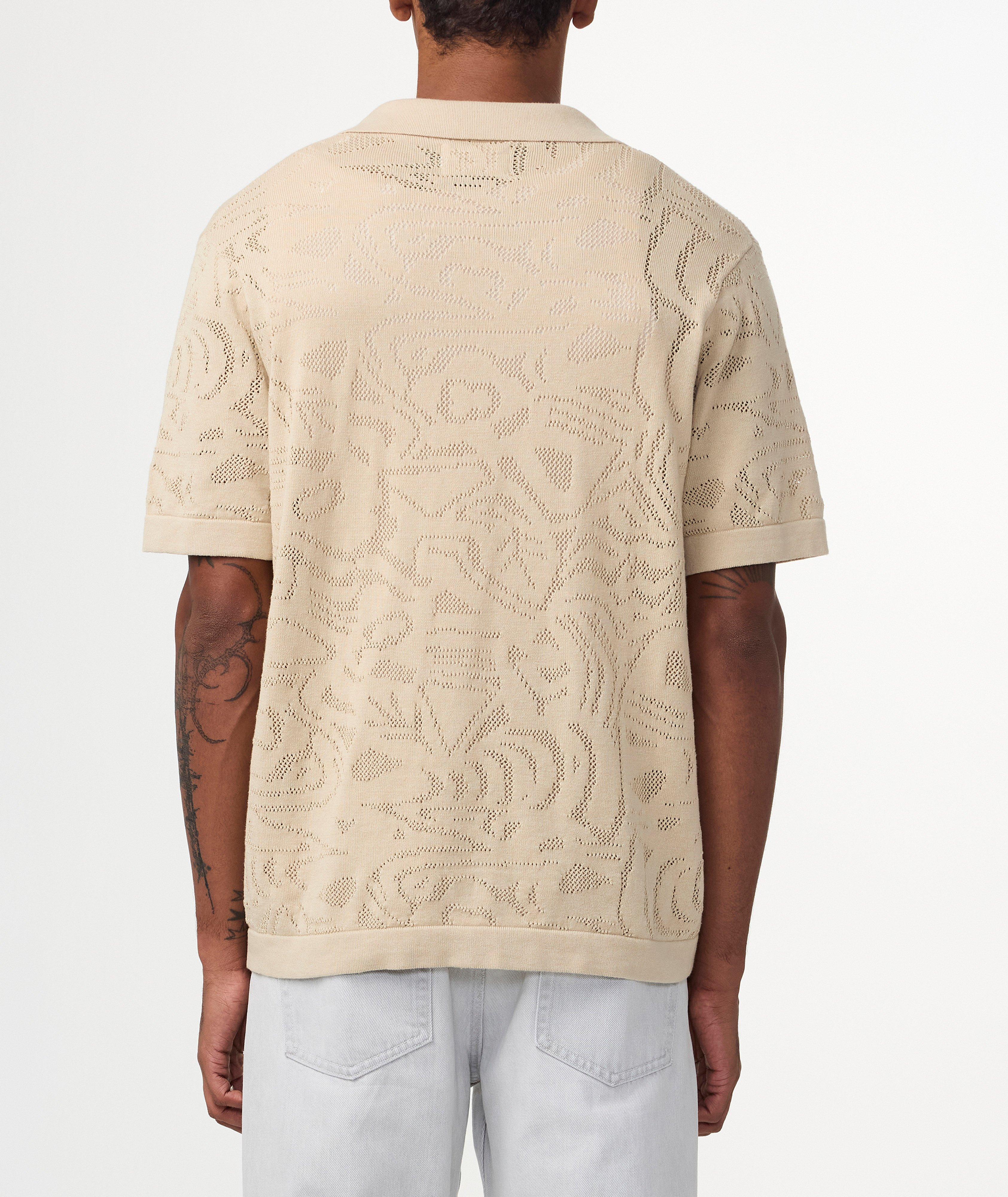 Tonal Jacquard Polo Shirt image 2