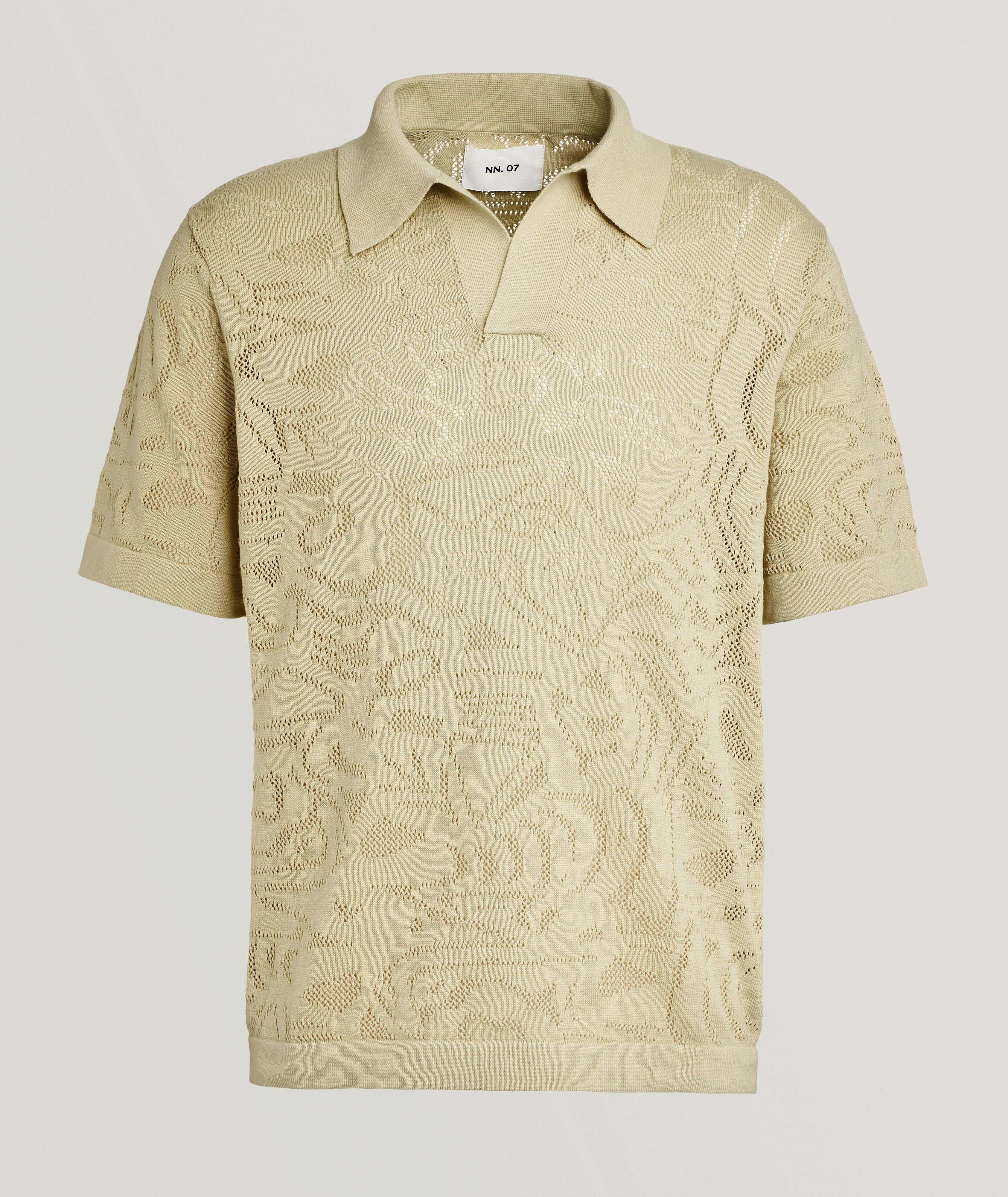 Tonal Jacquard Polo Shirt image 0