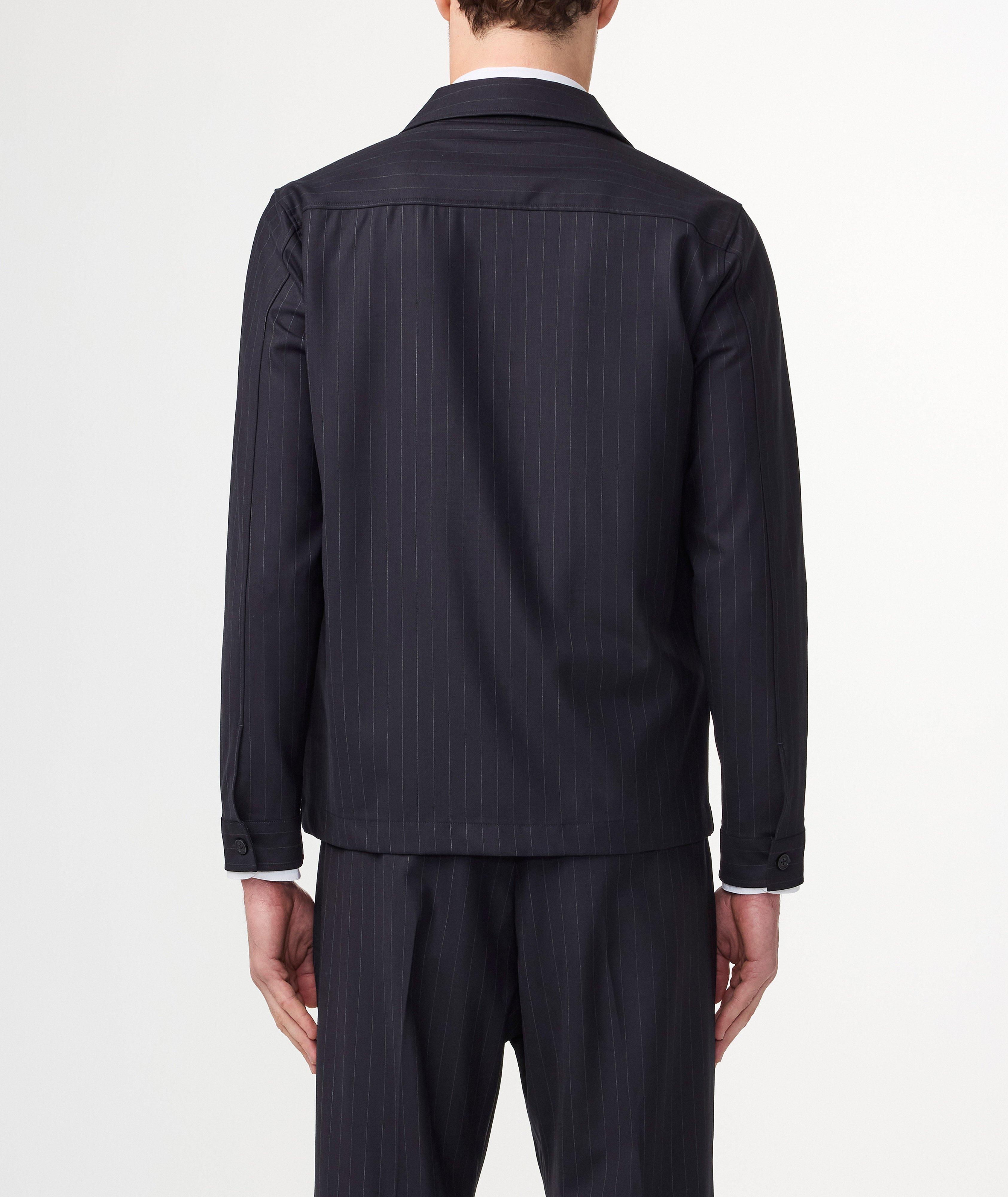 Zander Hybrid Striped Overshirt image 2