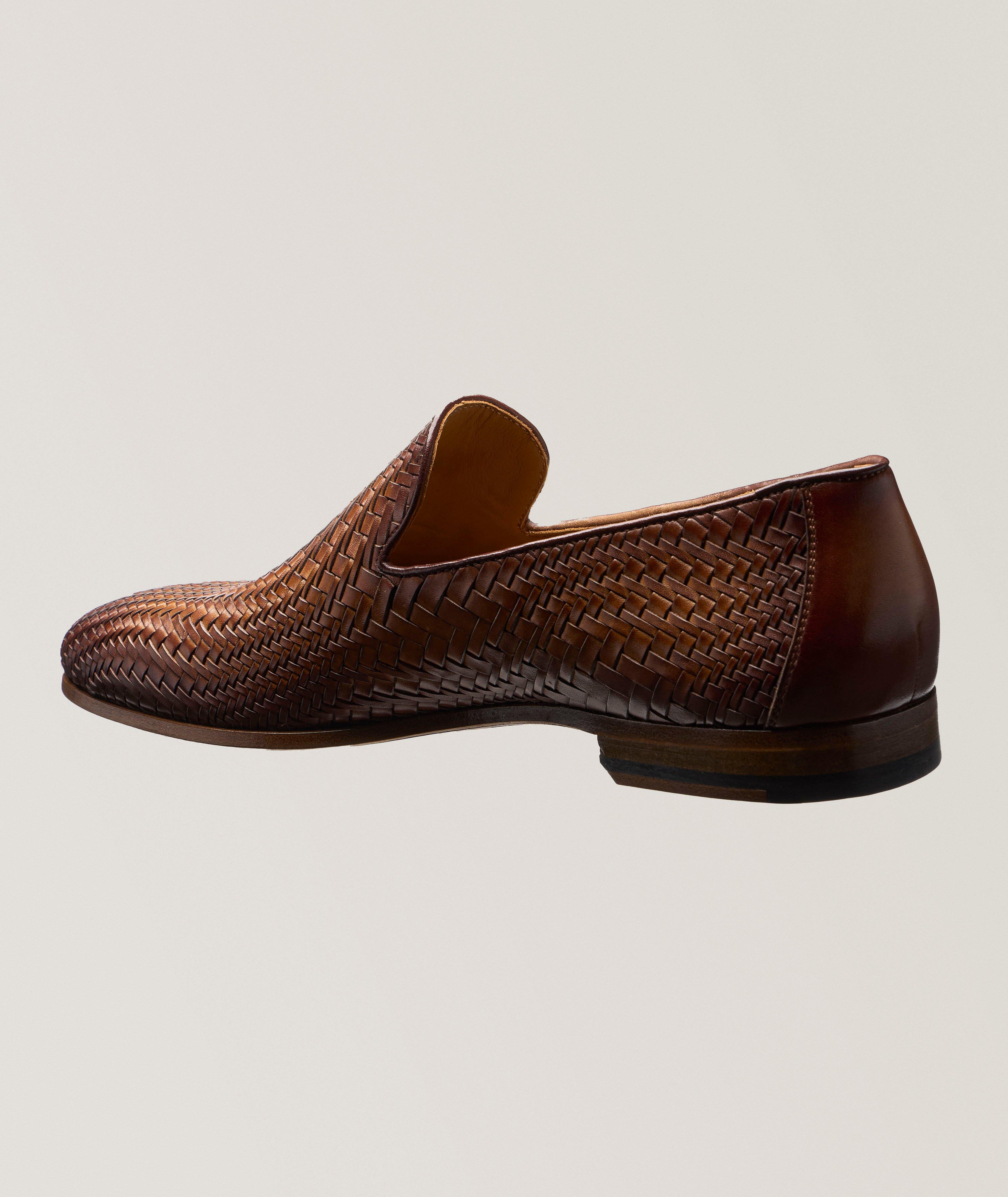 Venetian Woven Leather Loafers  image 1