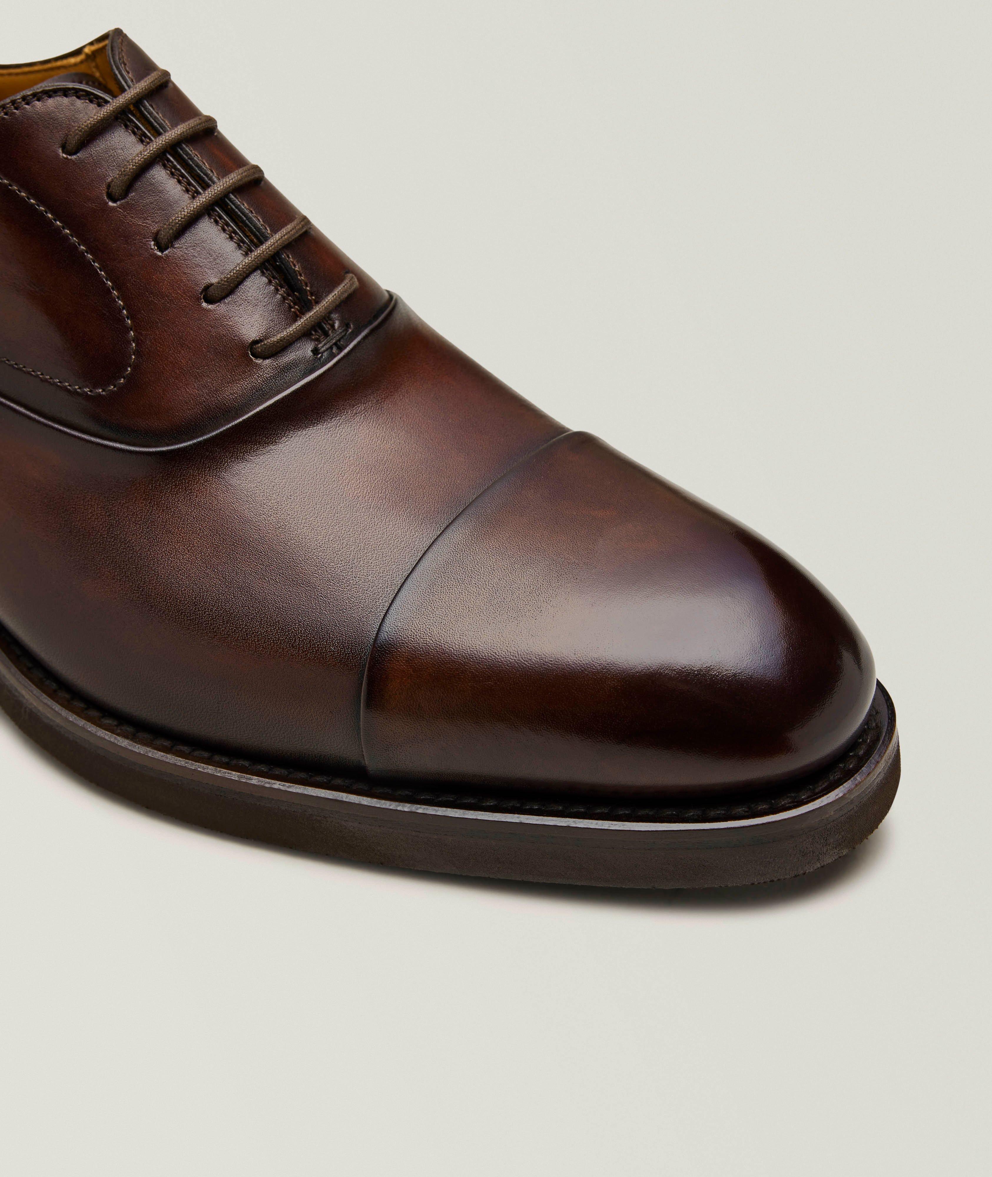 Omegga Burnished Leather Cap-Toe Oxfords image 2