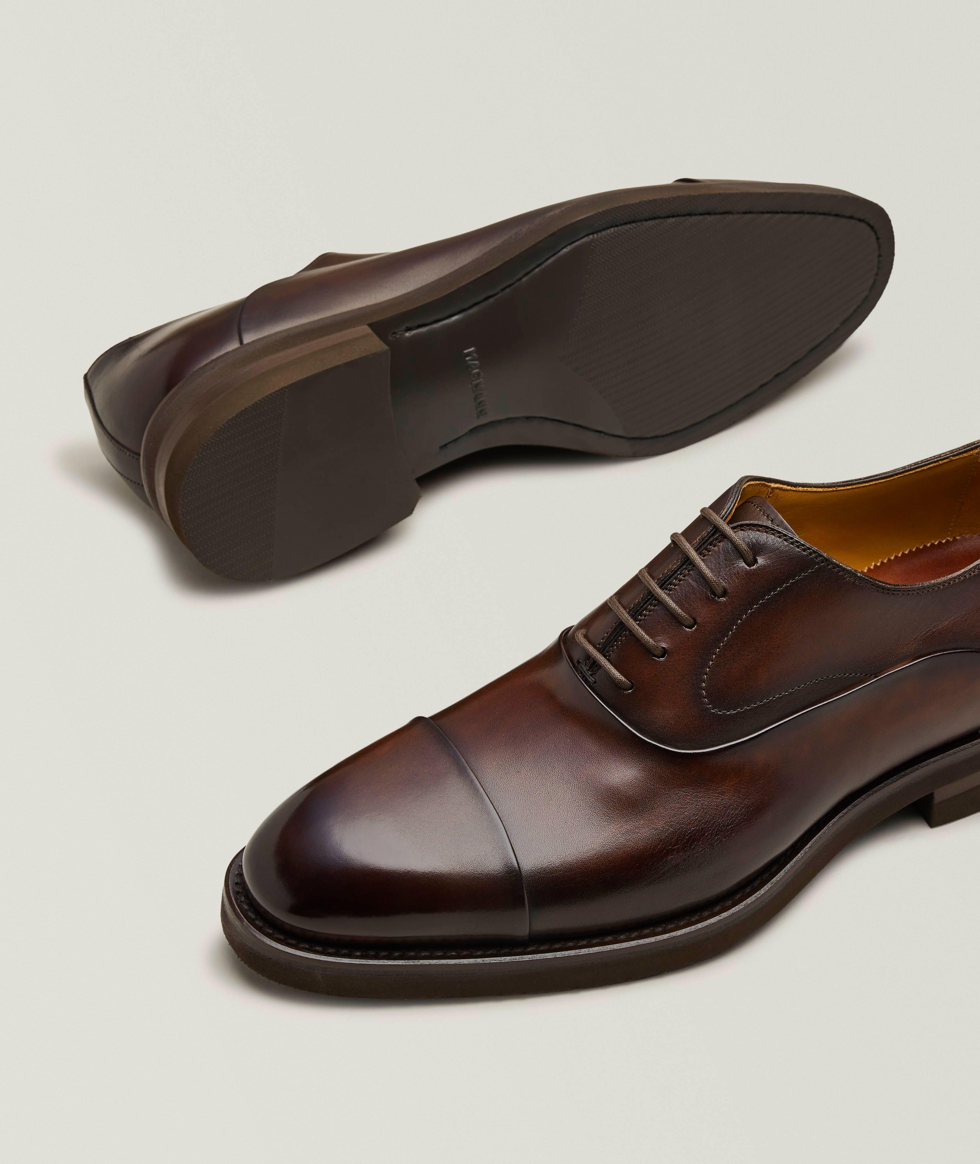 Omegga Burnished Leather Cap-Toe Oxfords image 3