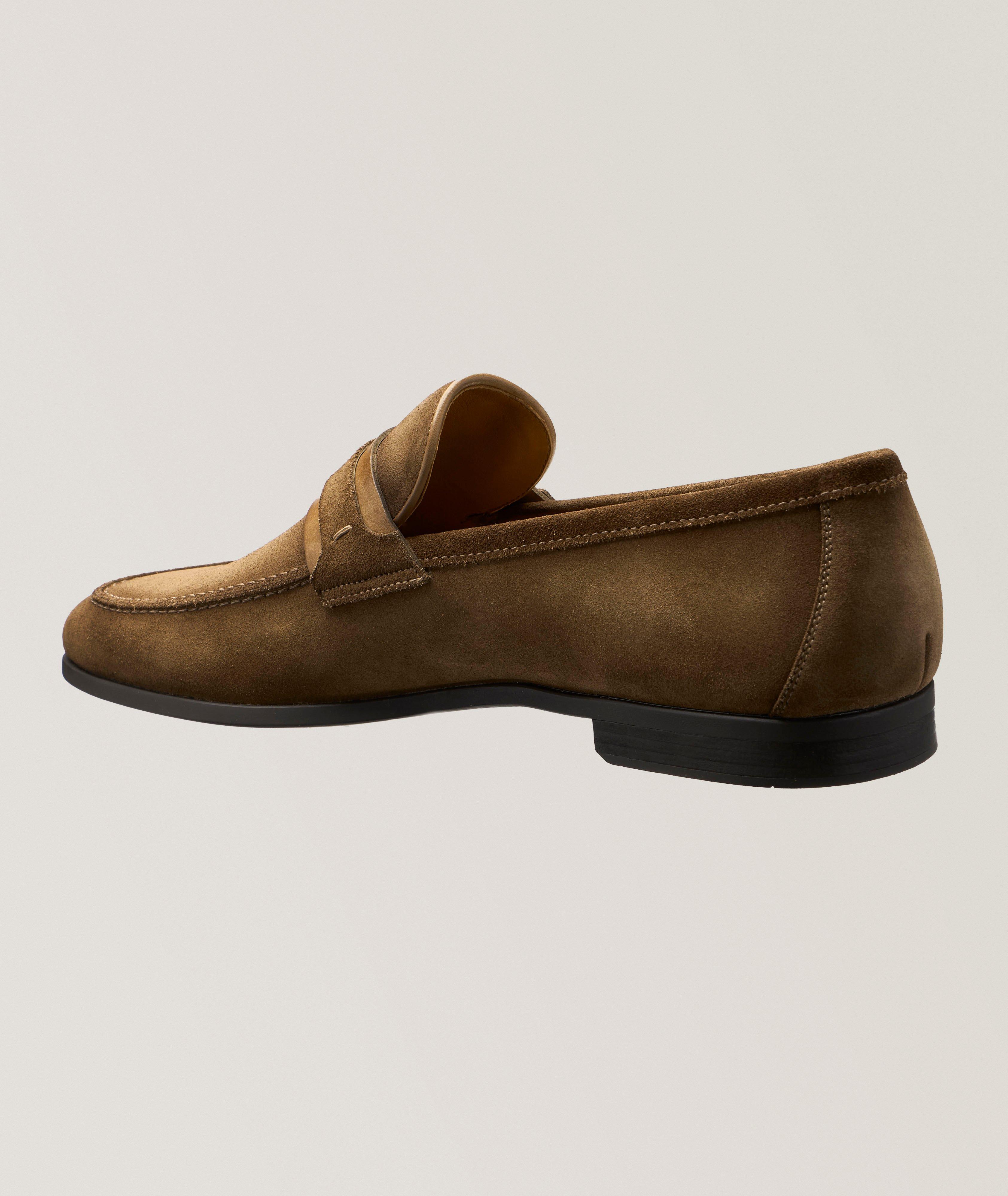 Daniel Double-Strap Suede Loafers image 1