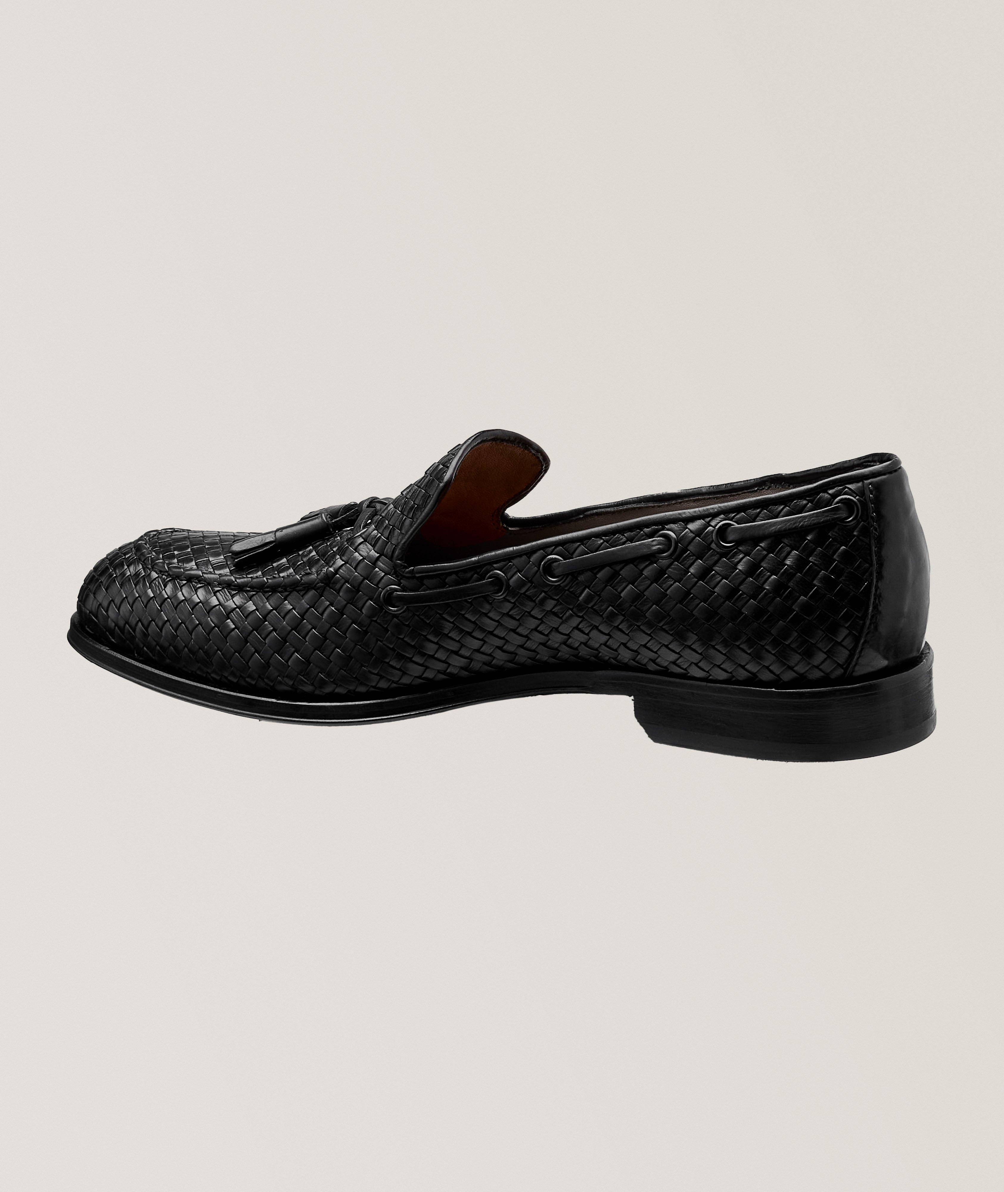 Toledo Nero Woven Leather Penny Loafers image 1