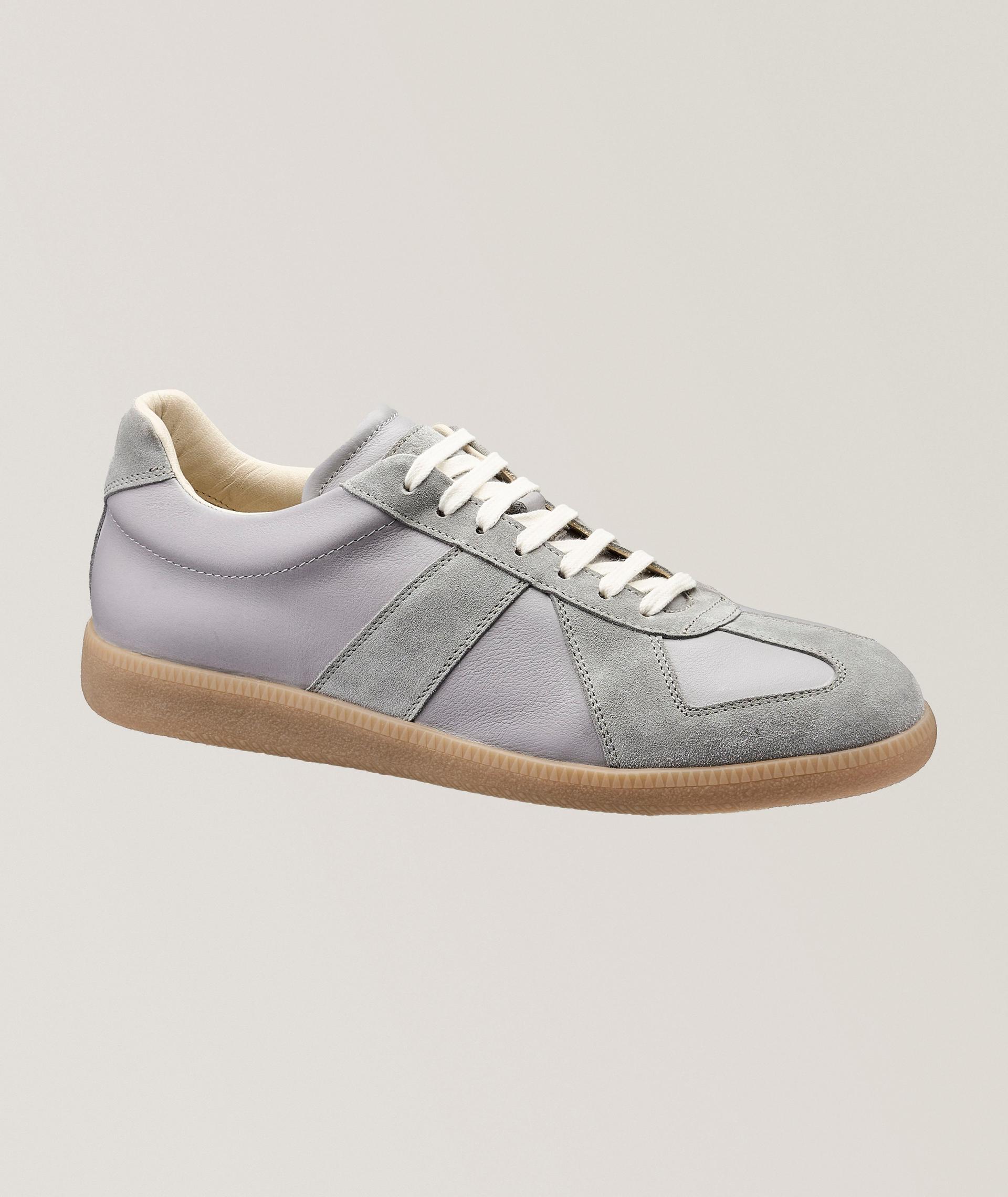 Grigio Nappa Leather & Suede Sneakers image 0