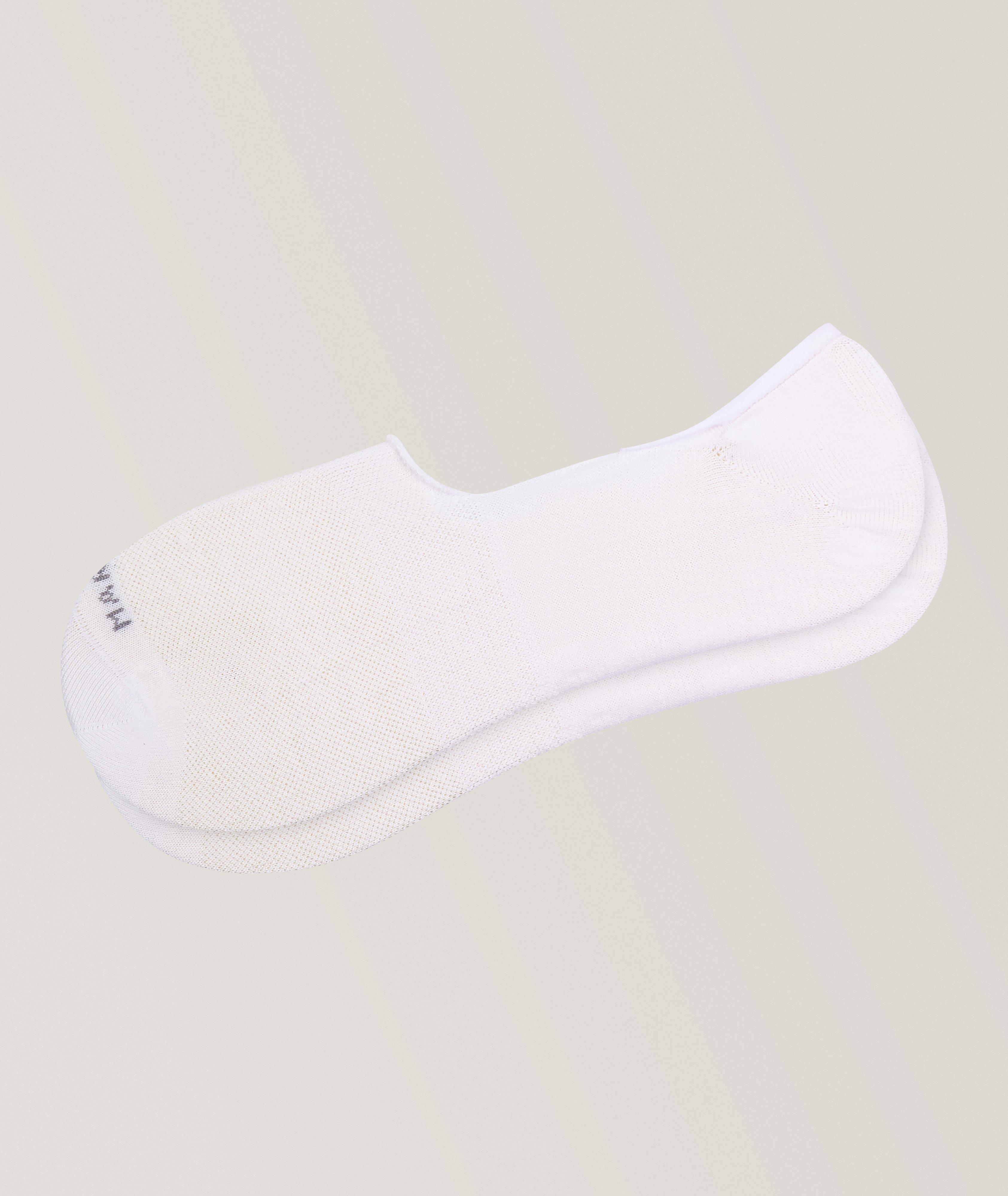 Invisible Touch Piqué Linen-Cotton Socks image 0