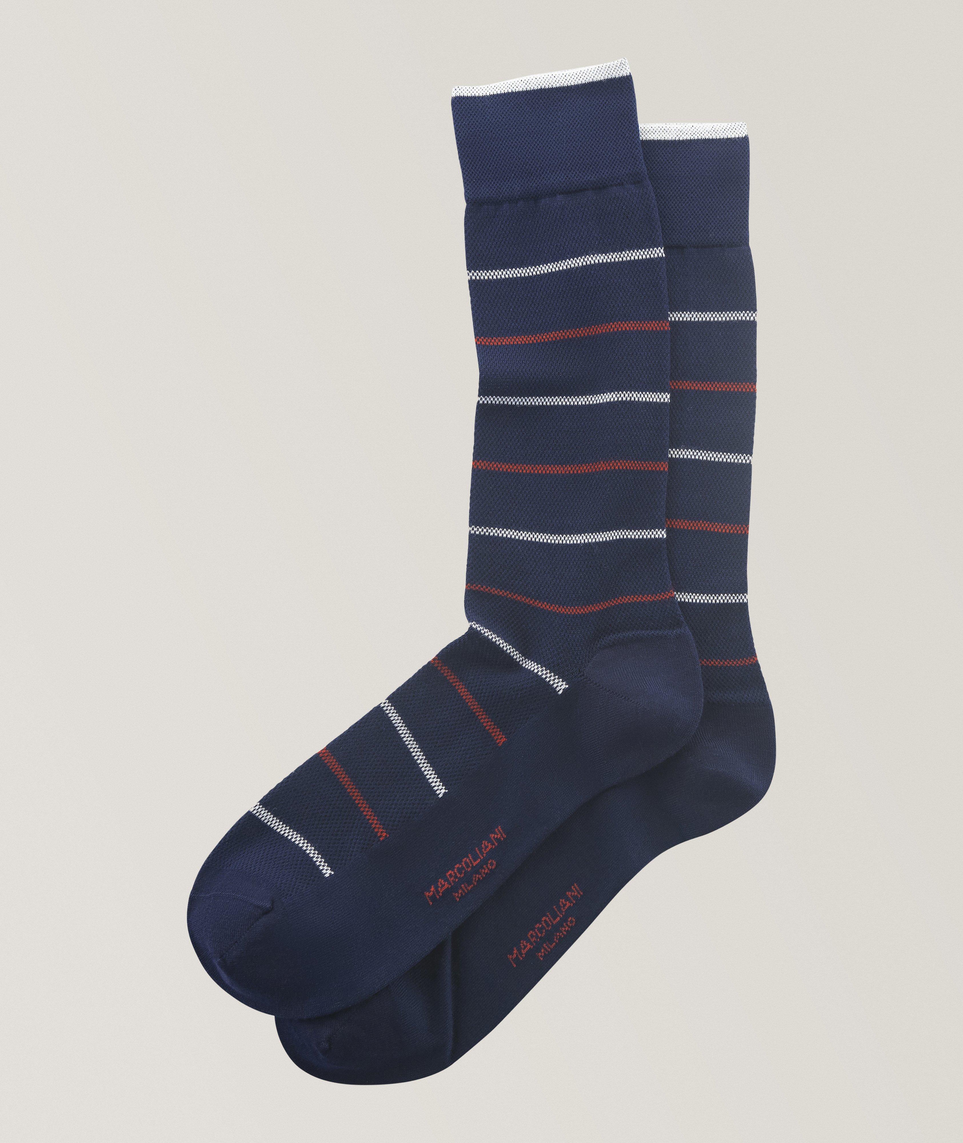 Sailor Stripe Cotton-Blend Socks image 0