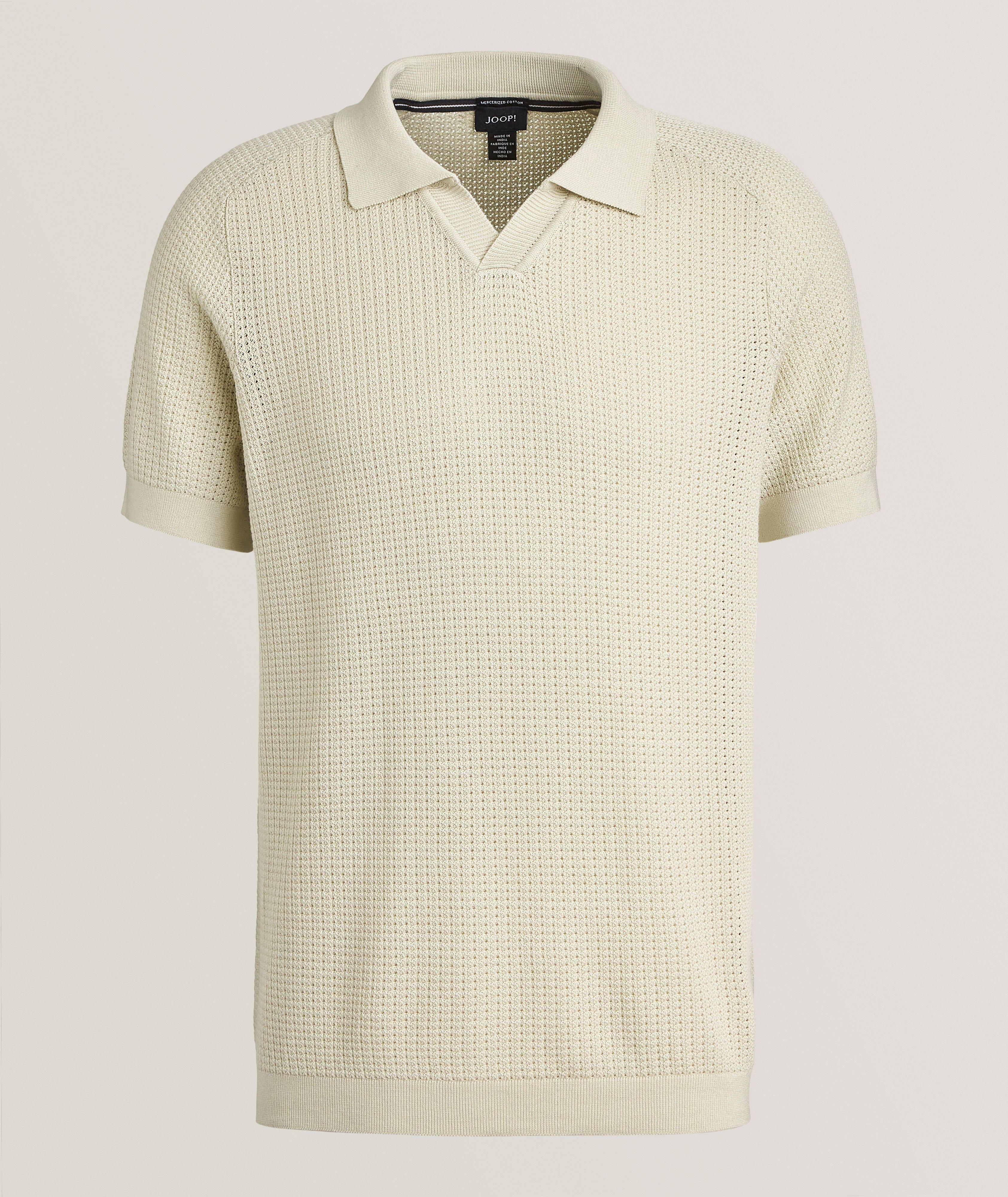 Magno Cotton Textured Knit Polo image 0