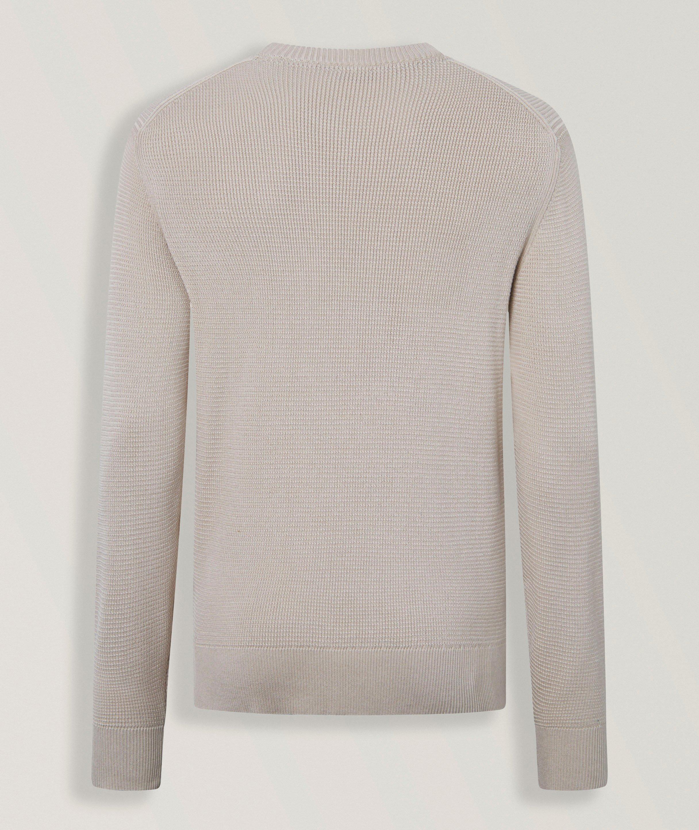 Wikko Textured Cotton Knit Sweater  image 1