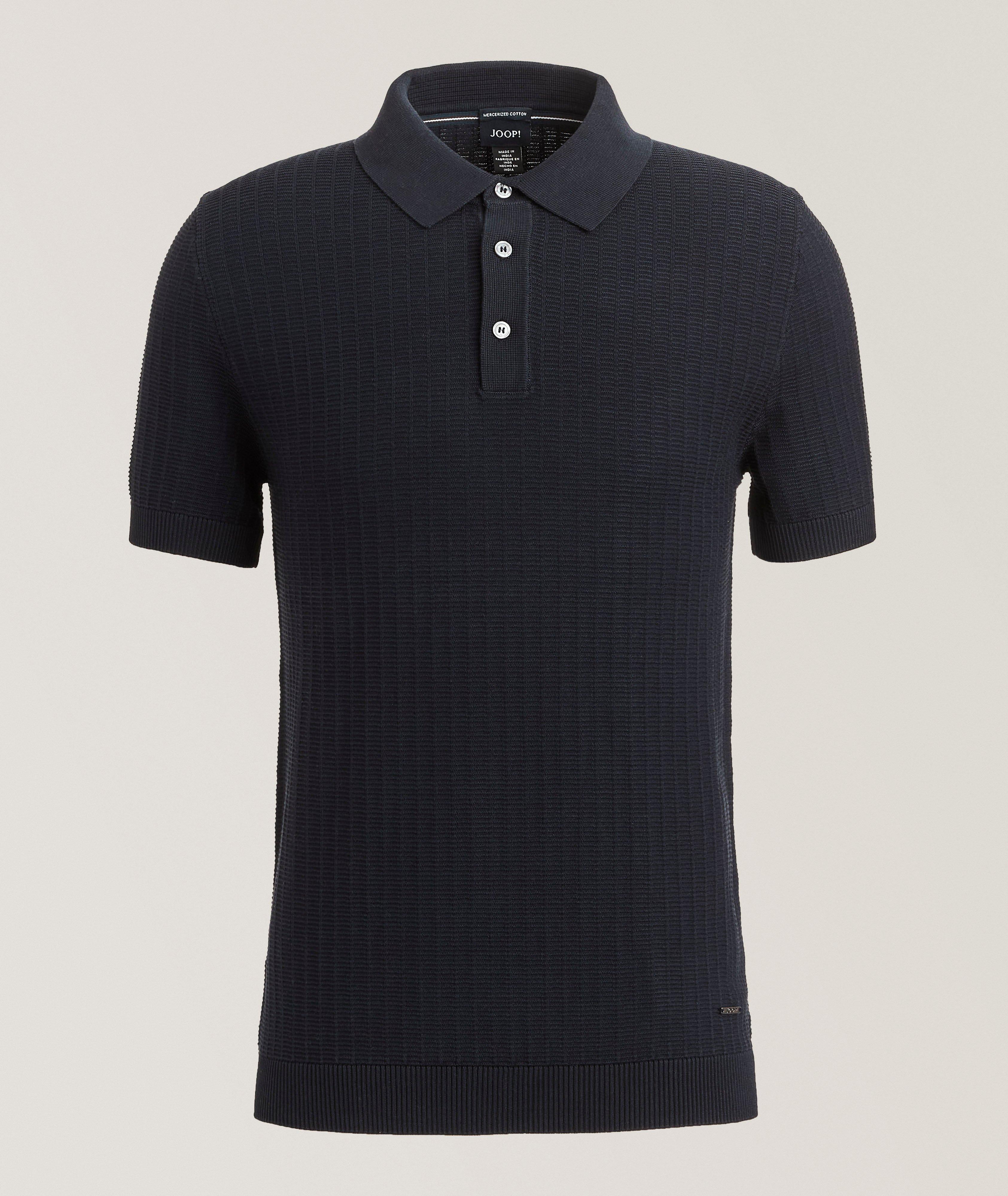 Mauron Cotton Textured Knit Polo image 0