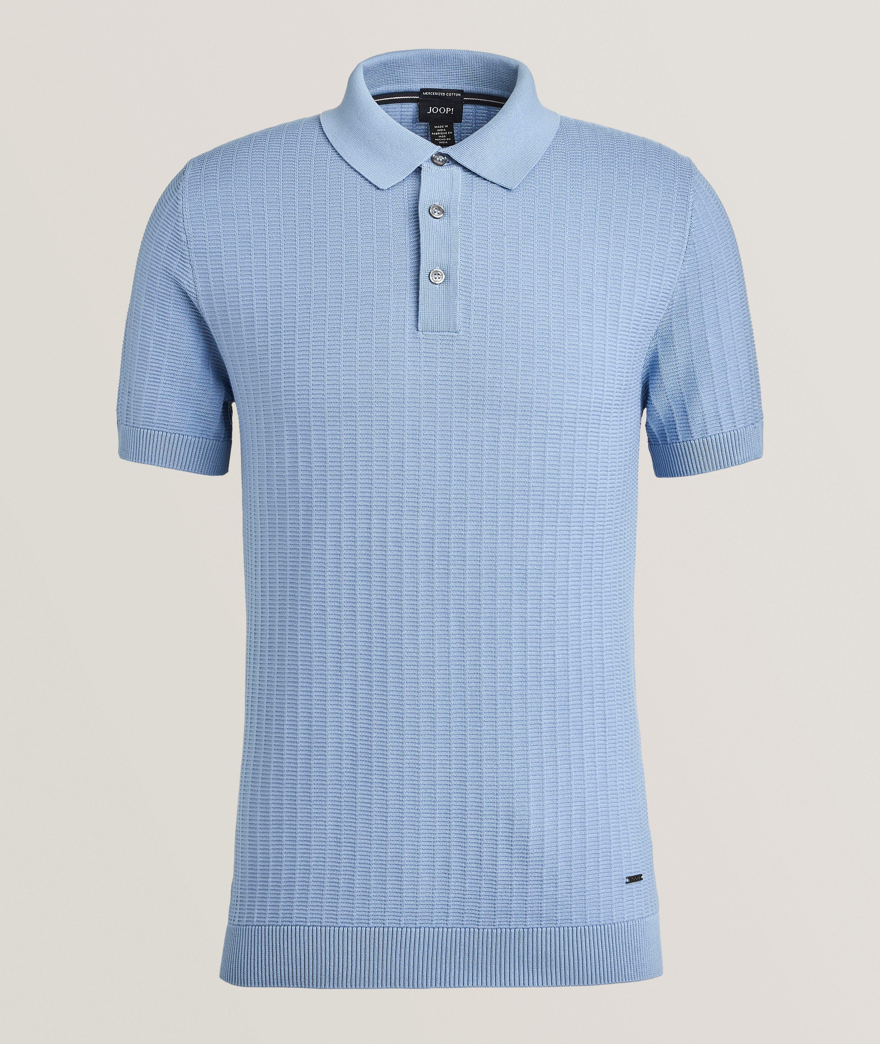 Mauron Cotton Textured Knit Polo image 0