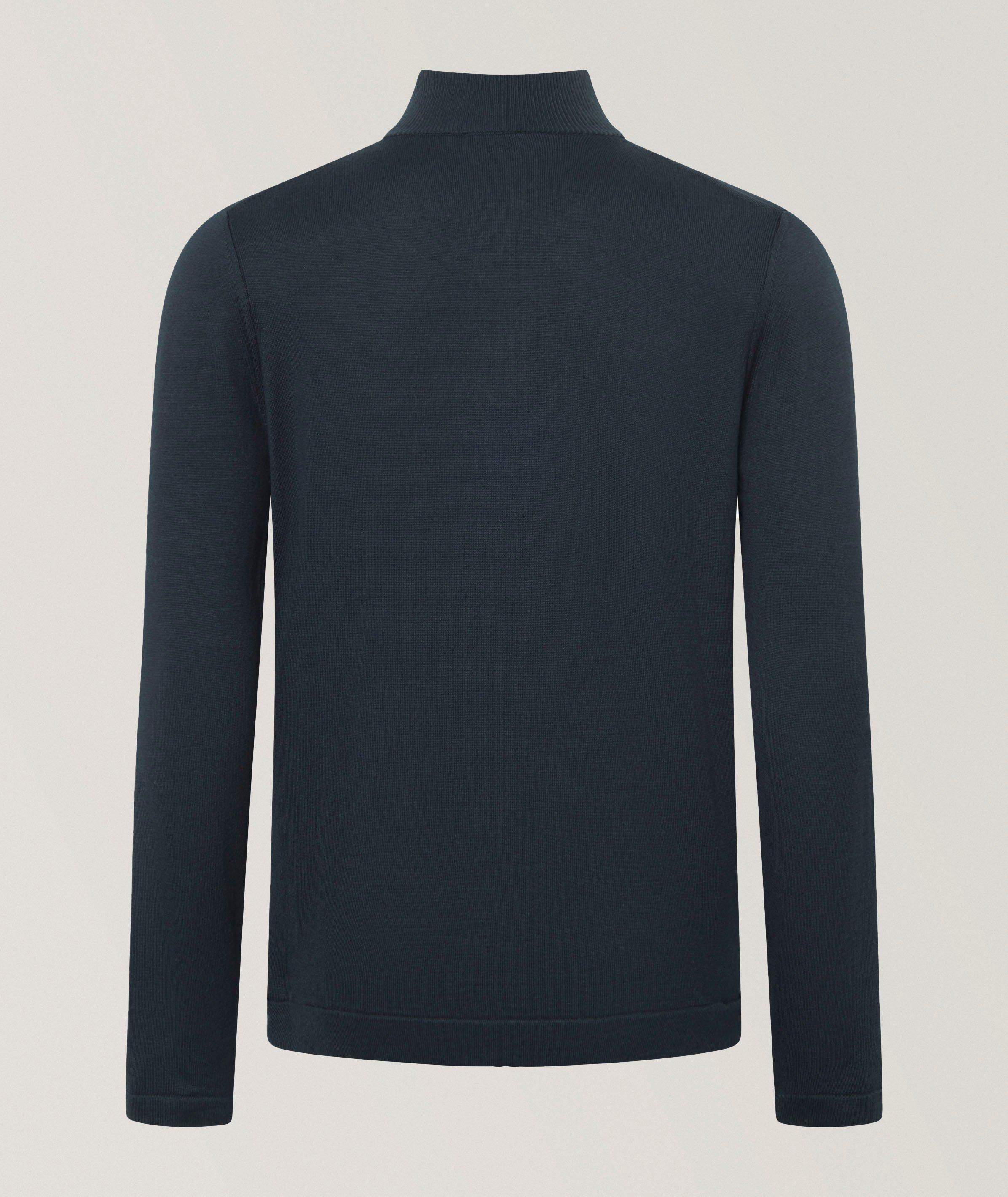 Cotton-Blend Full-Zip Sweater  image 1