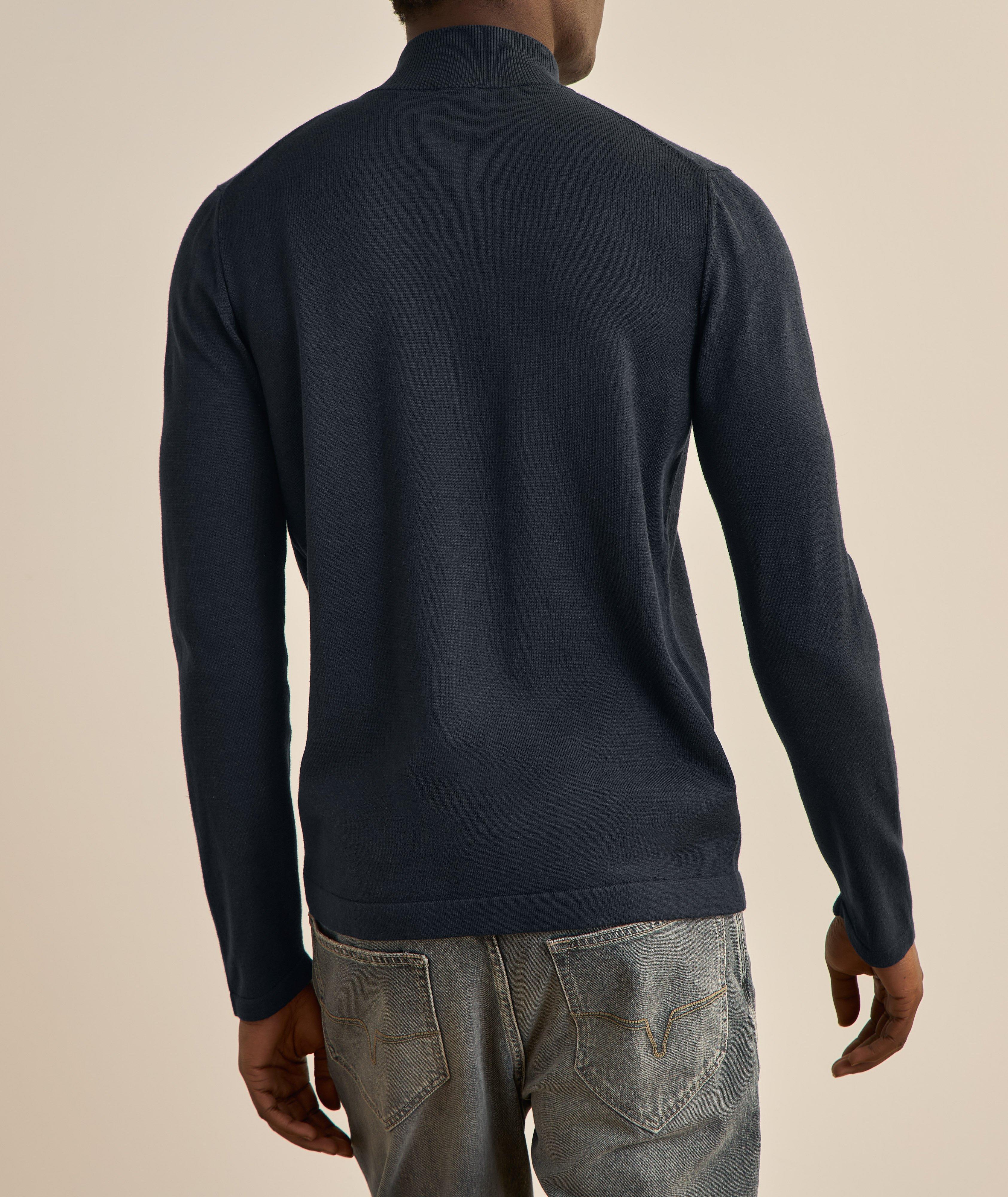 Cotton-Blend Full-Zip Sweater  image 3