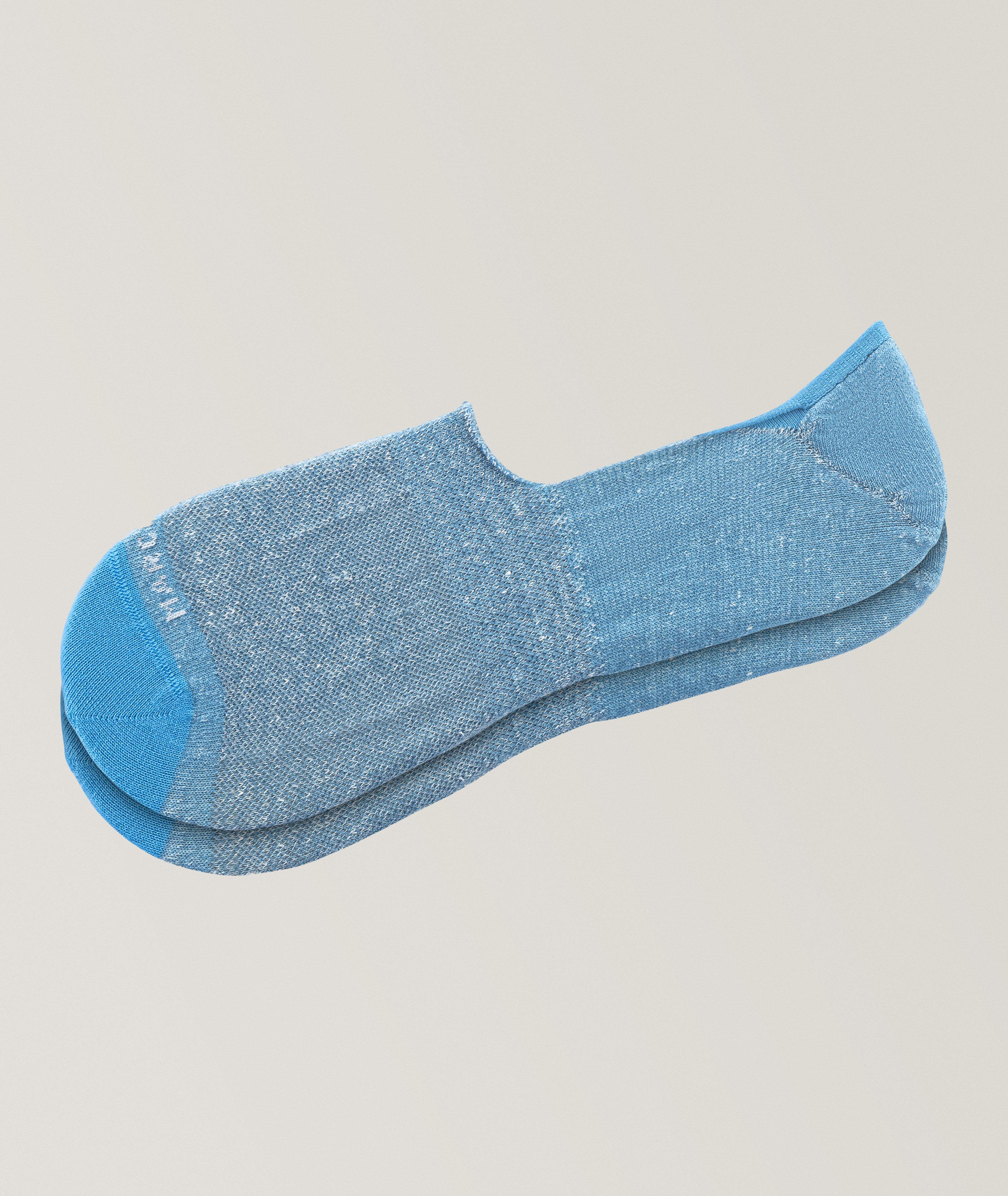  Invisible Touch Piqué Linen-Cotton Socks image 0