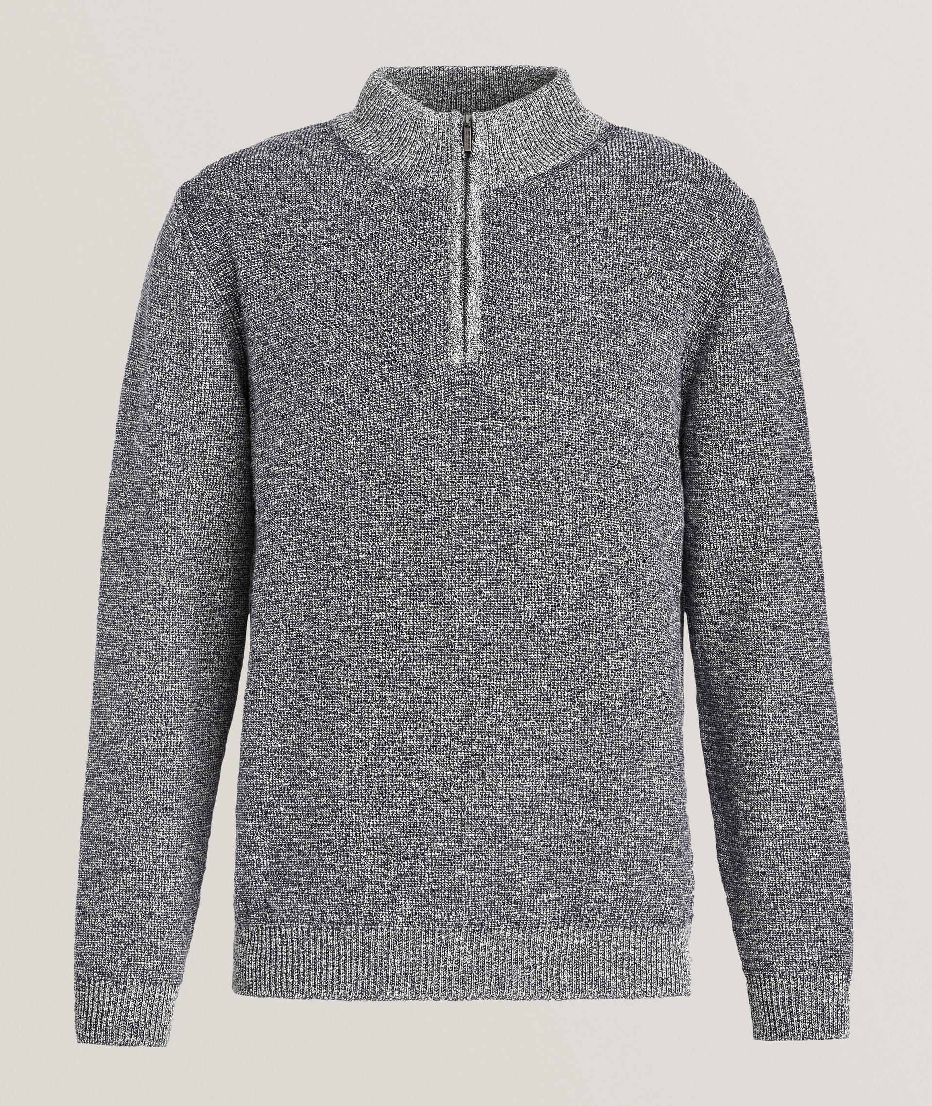 Mouliné Quarter-Zip Sweater image 0
