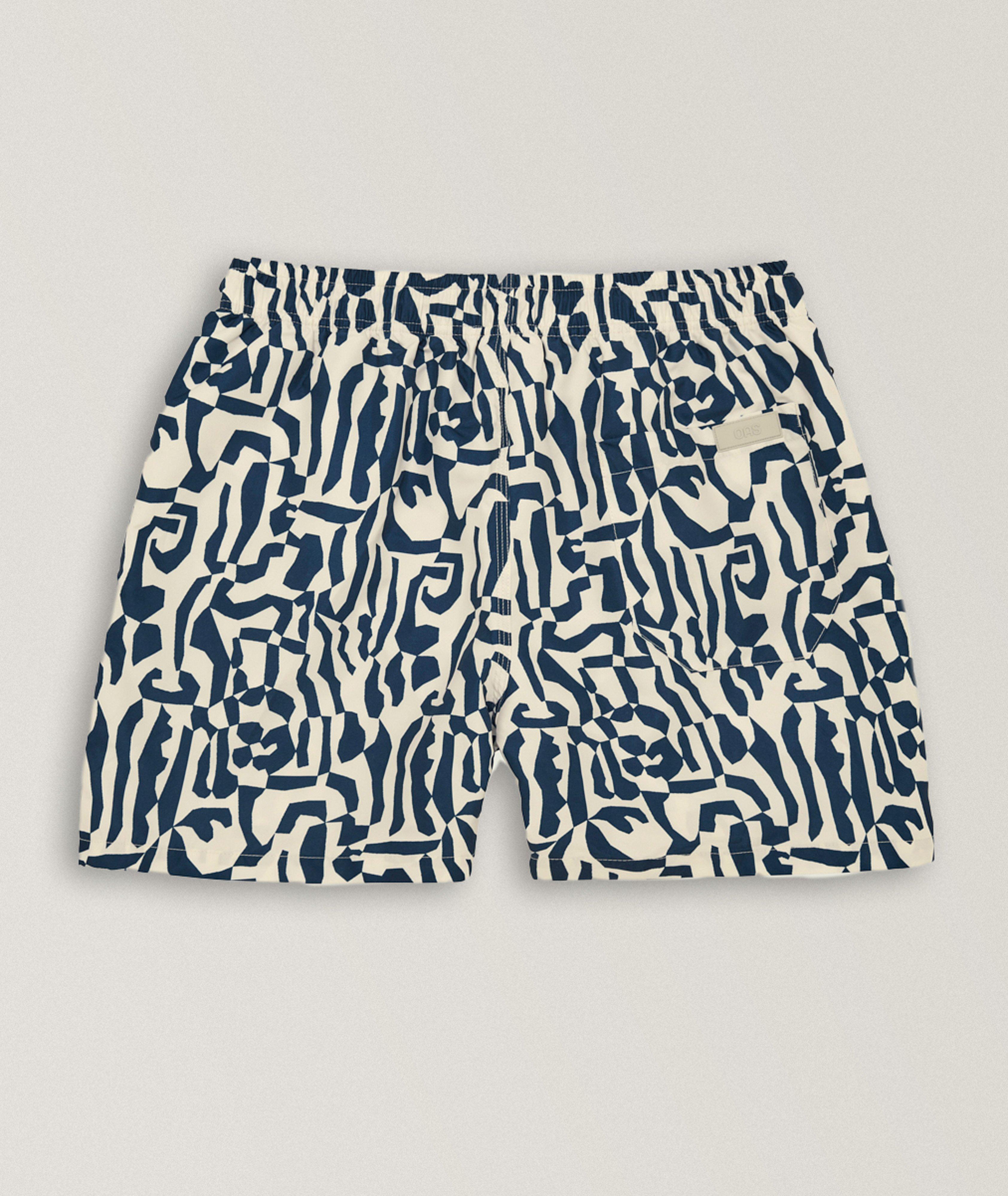 Marbling Printed Swim Shorts image 1