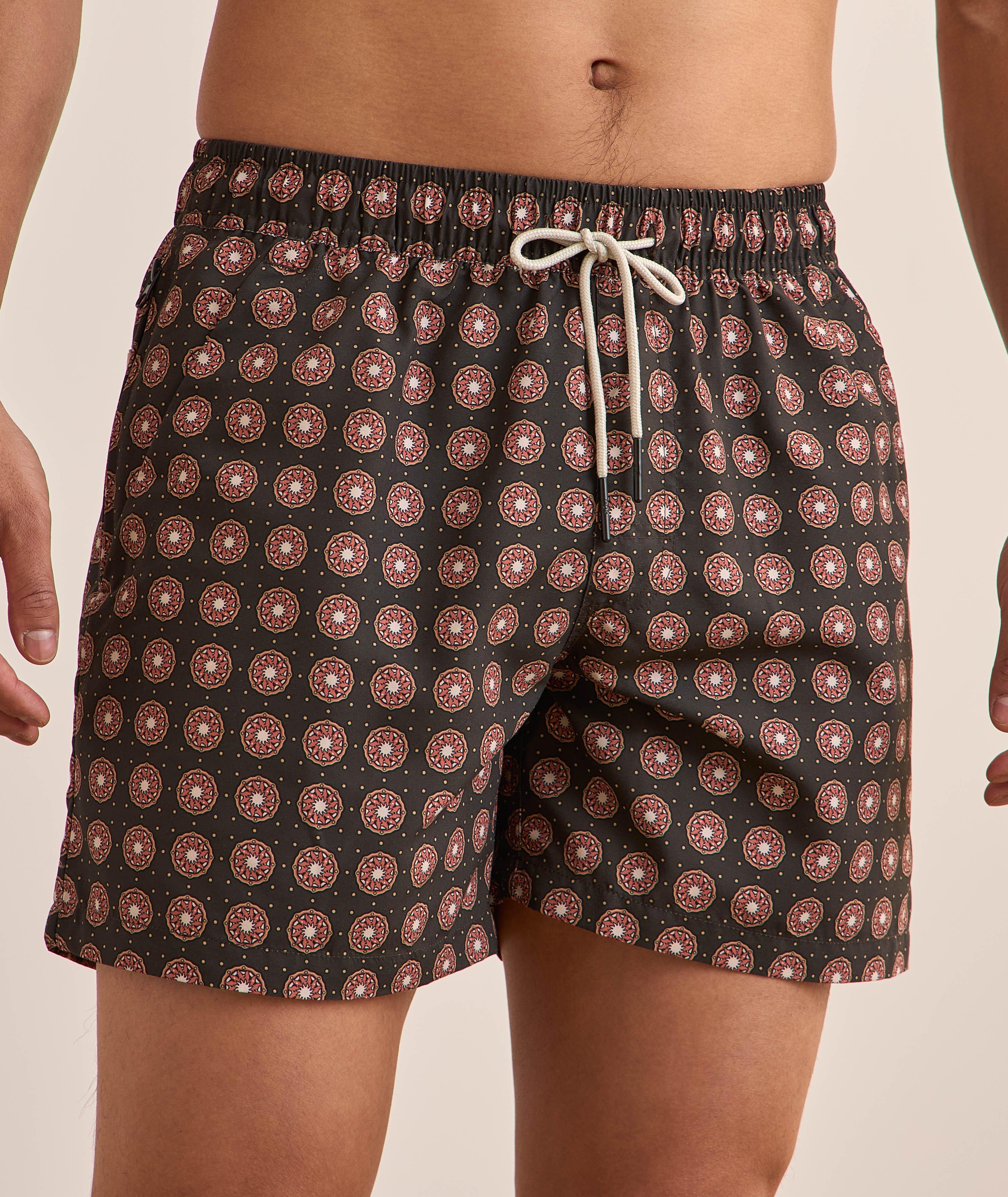 Coffee Lumo-Dot Swim Shorts image 1