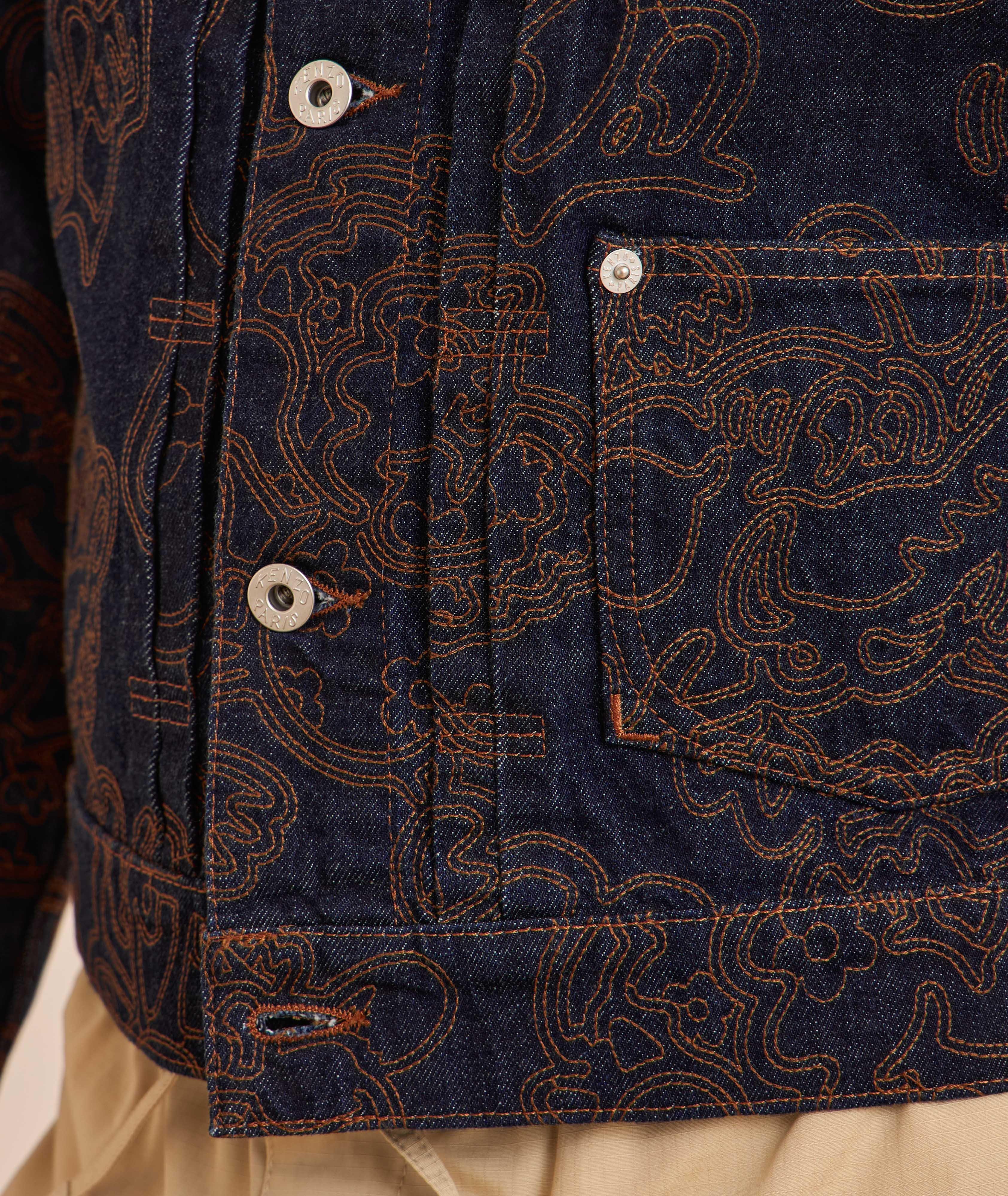 Blouson camionneur brodé, collection Verdy image 3